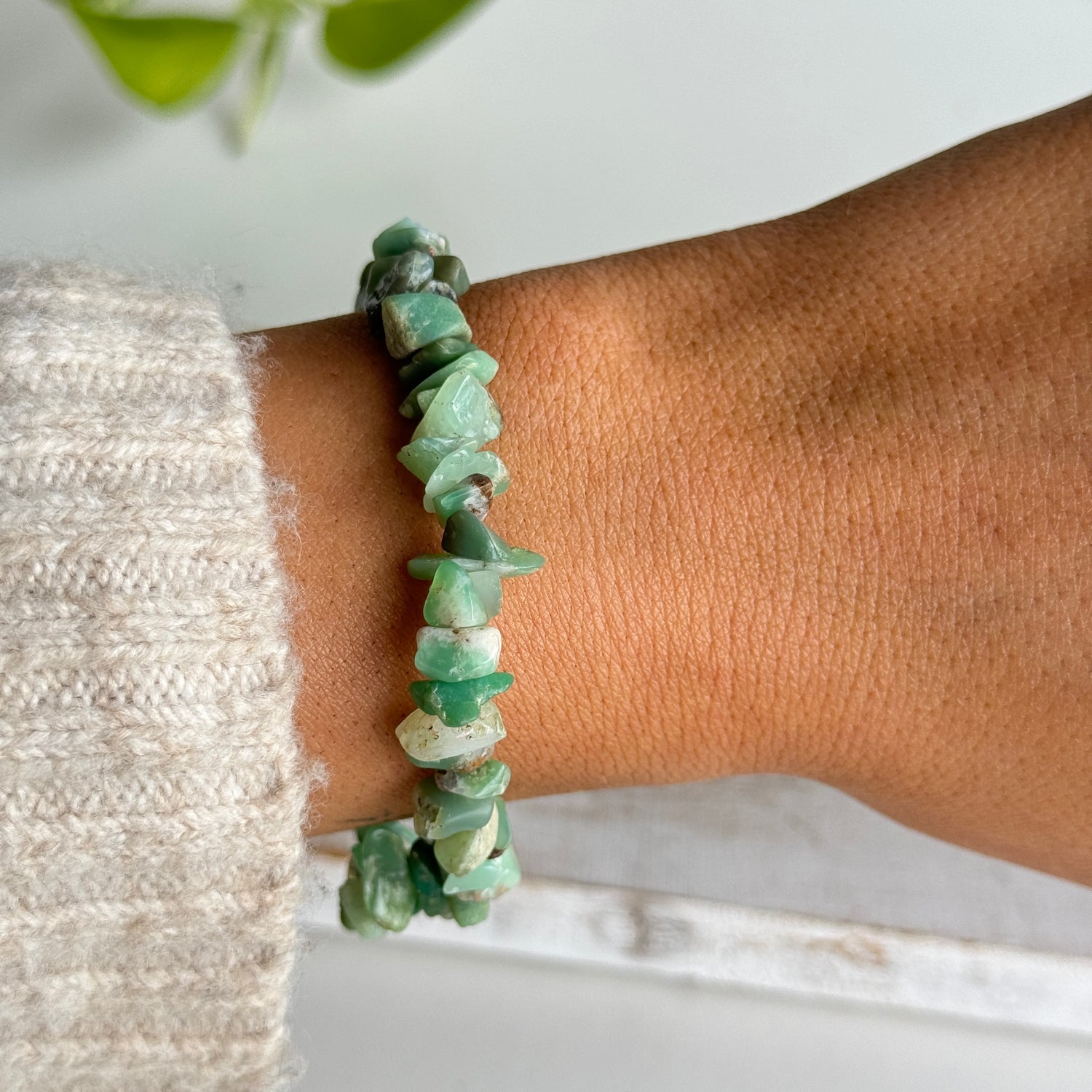 Chrysoprase Chip Bracelet