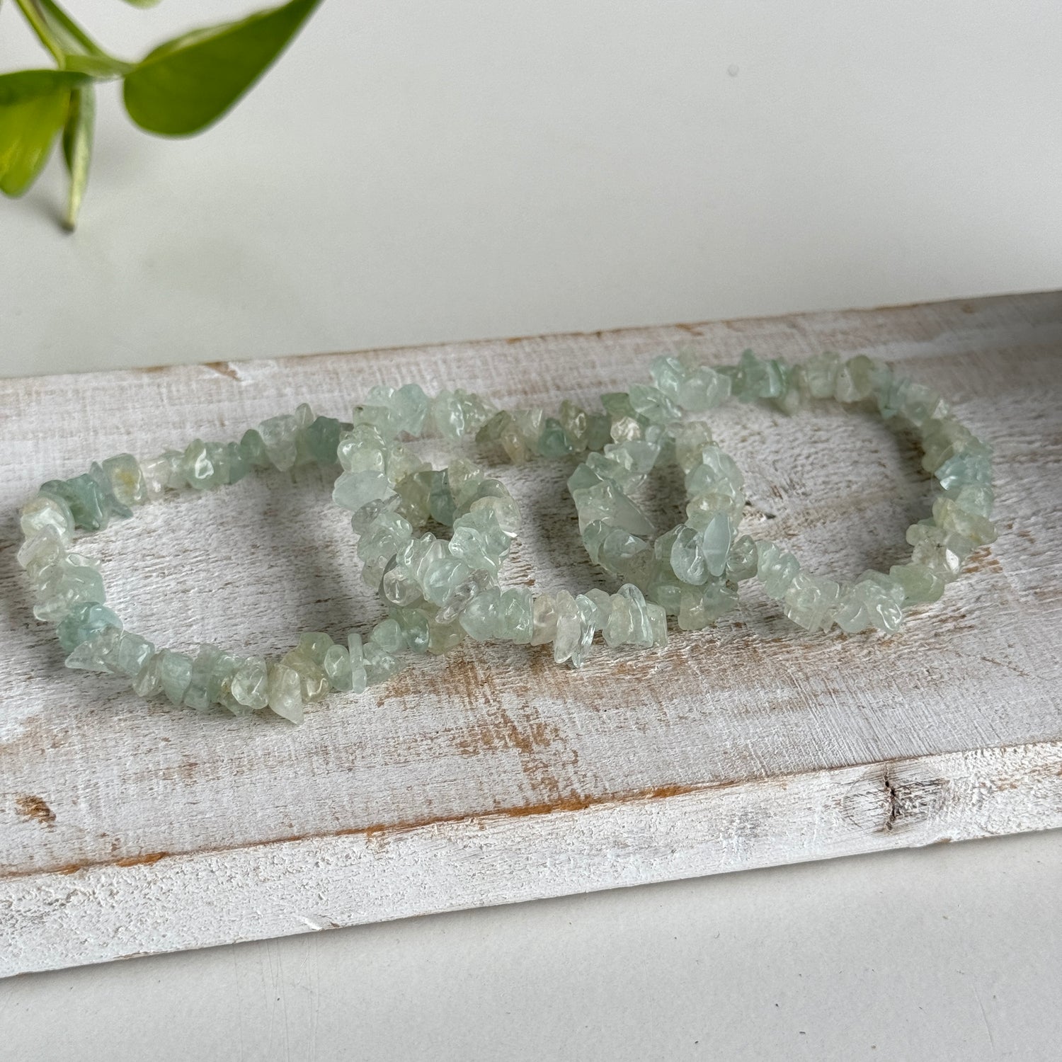 Aquamarine Chip Bracelet