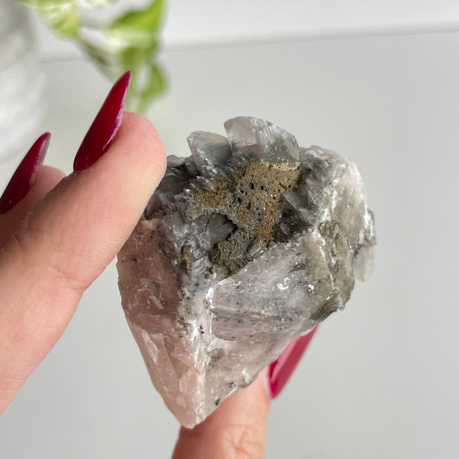 Calcite & Pyrite Cluster 64g