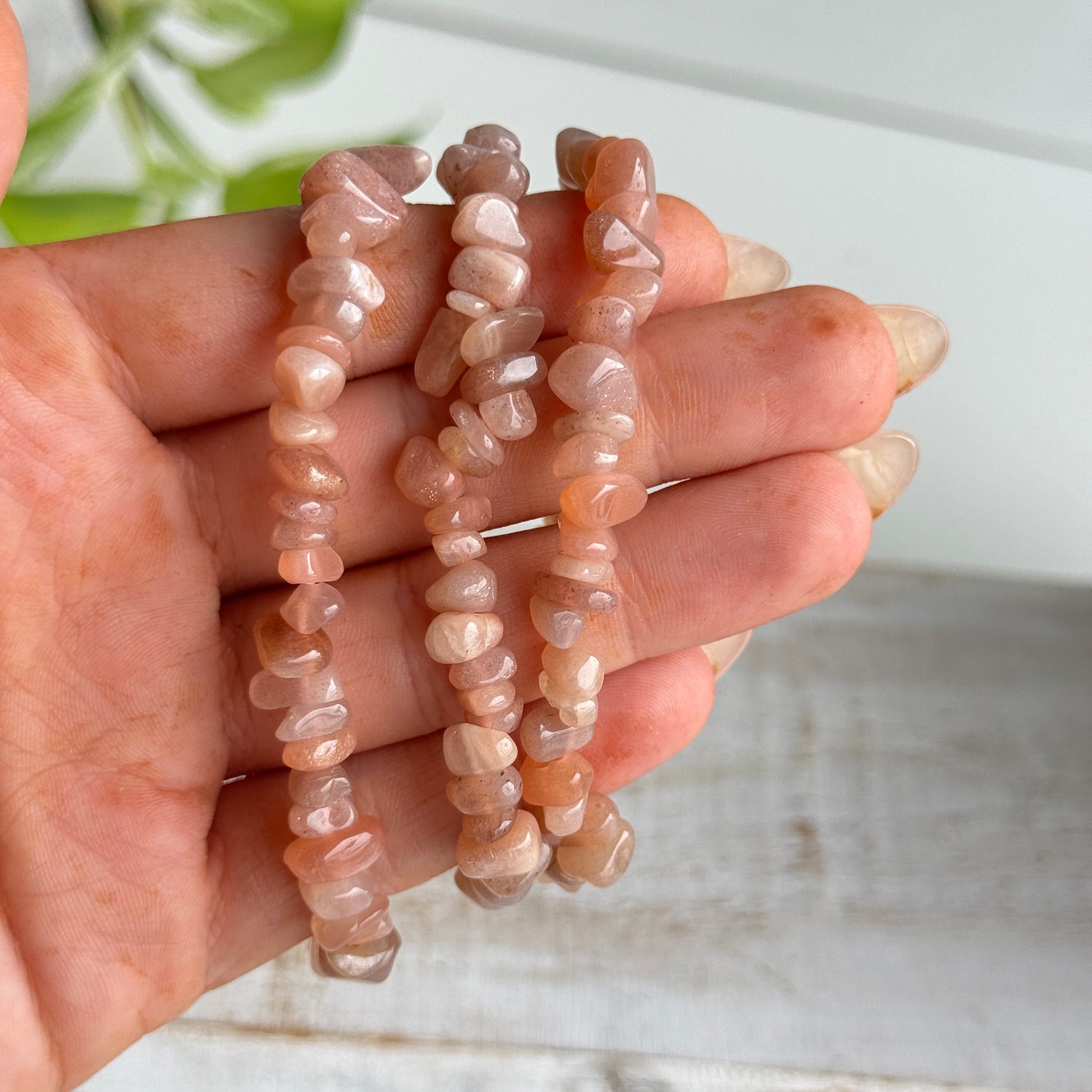 Sunstone Chip Bracelet