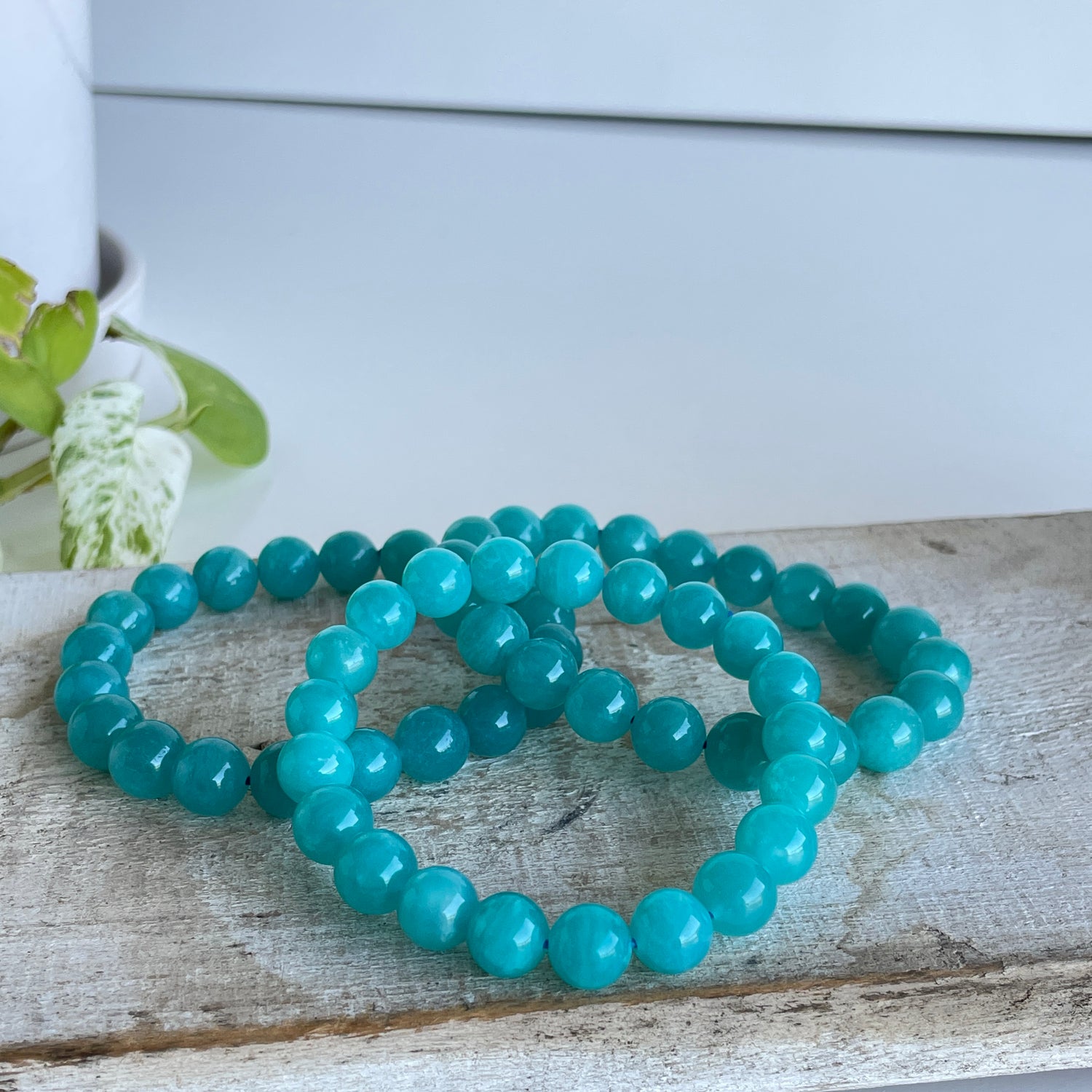Amazonite Beaded Bracelet High Quality