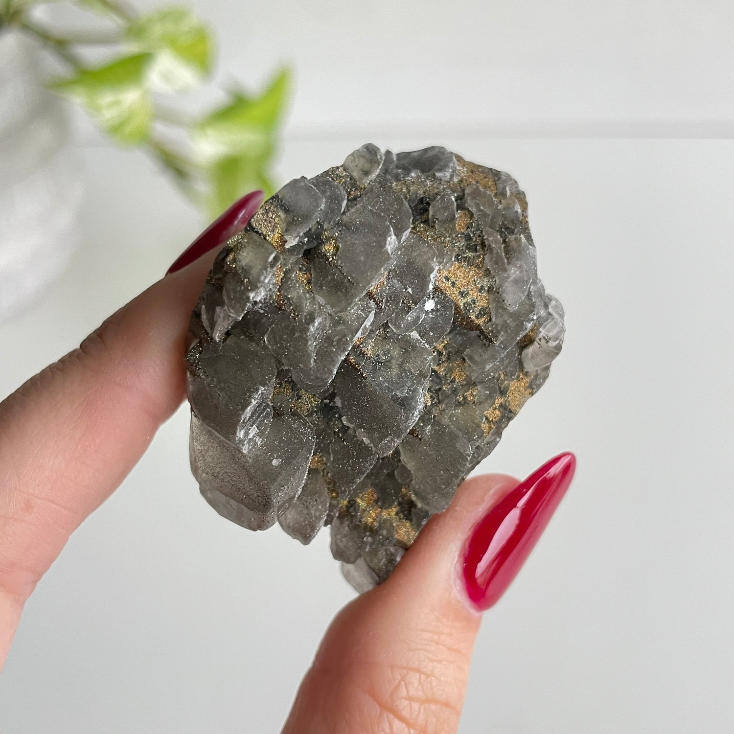 Calcite & Pyrite Cluster 70g
