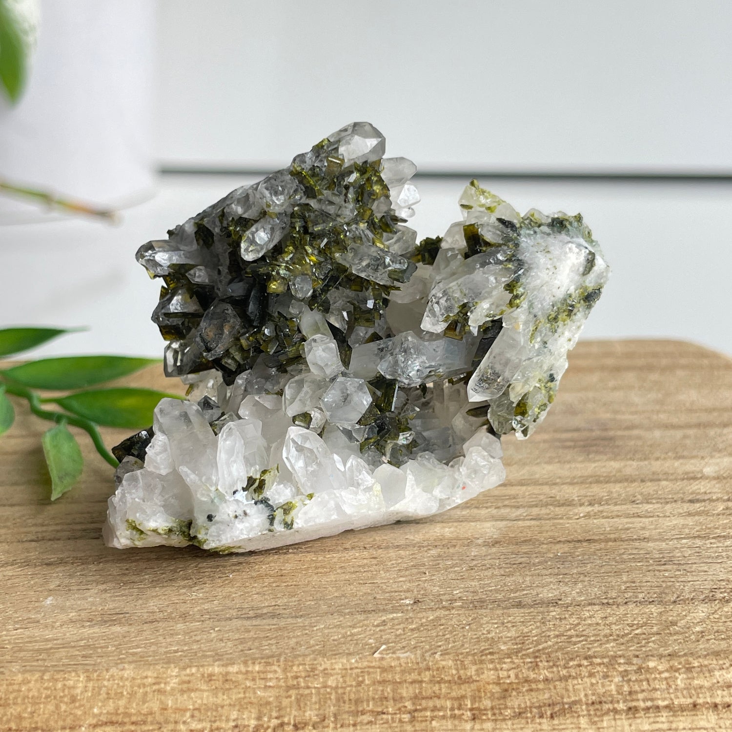 Epidote & Quartz Cluster 68g - High Quality