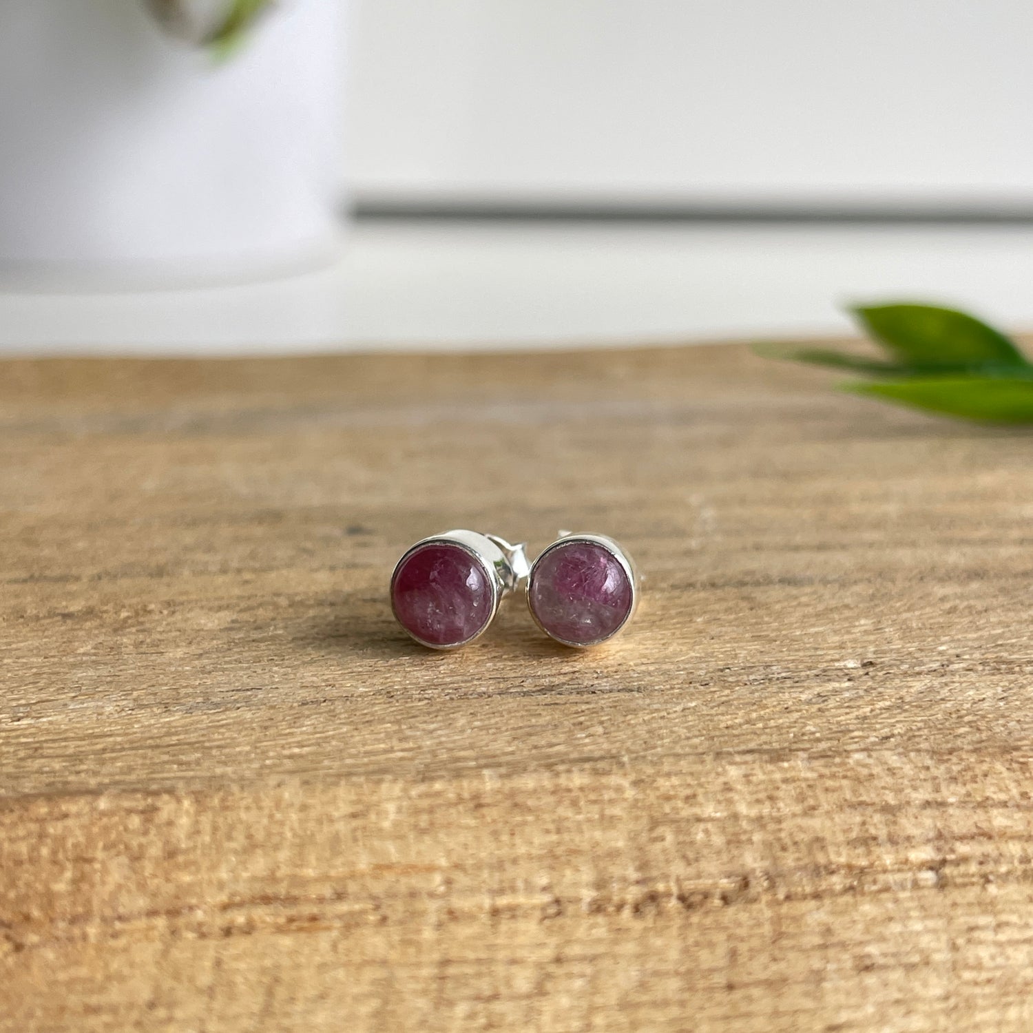 Tourmaline Round Earrings