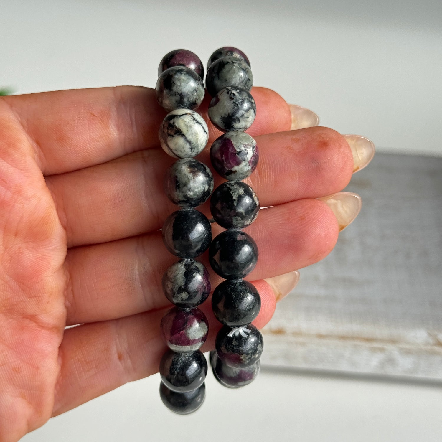Eudialite Beaded Bracelet