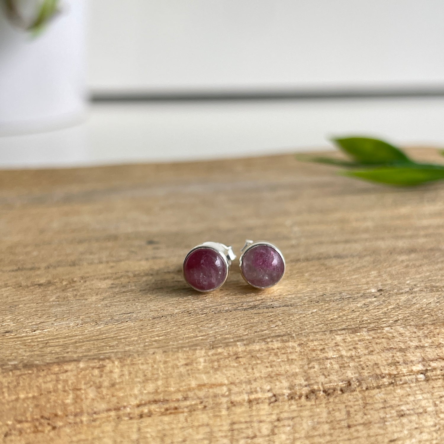 Tourmaline Round Earrings