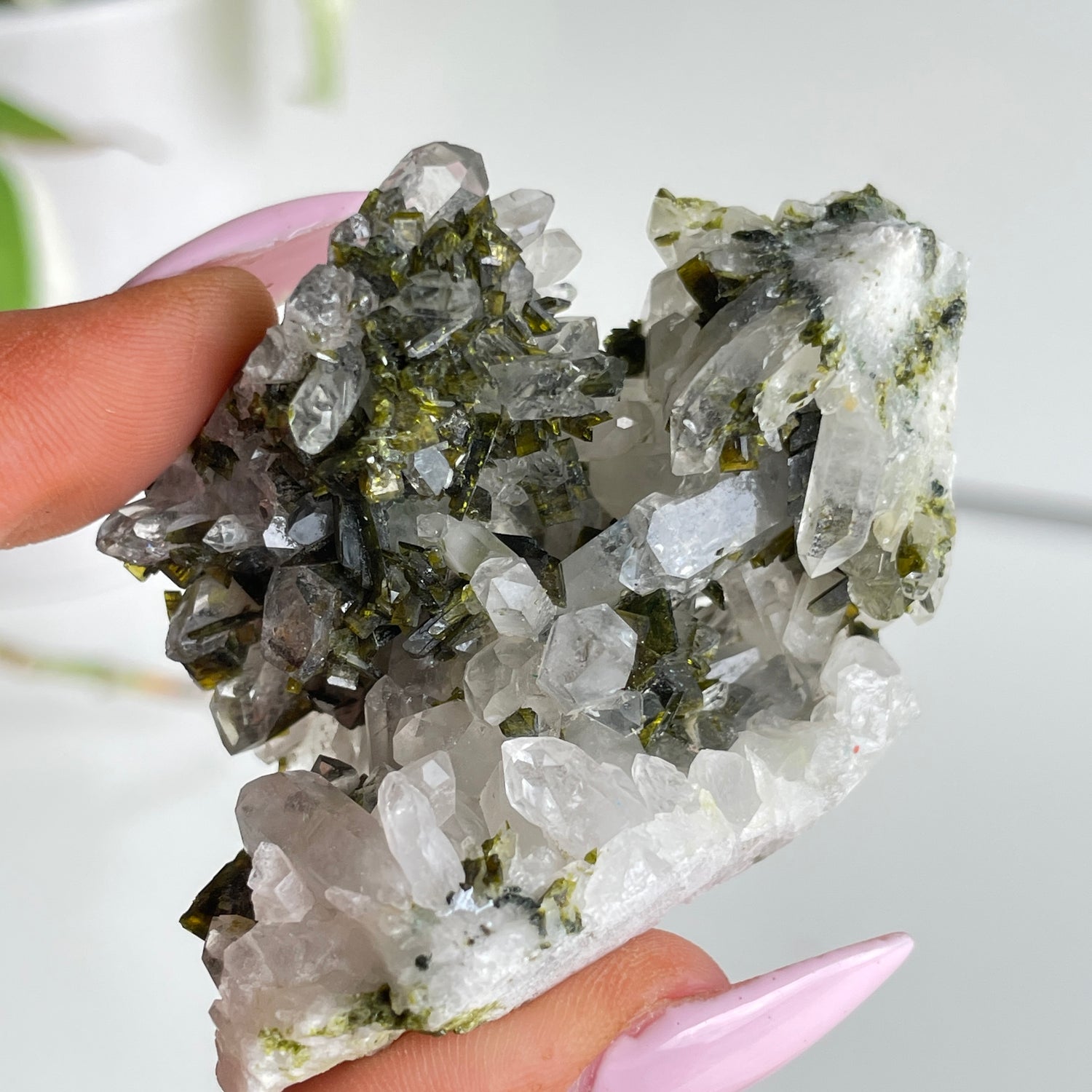 Epidote & Quartz Cluster 68g - High Quality