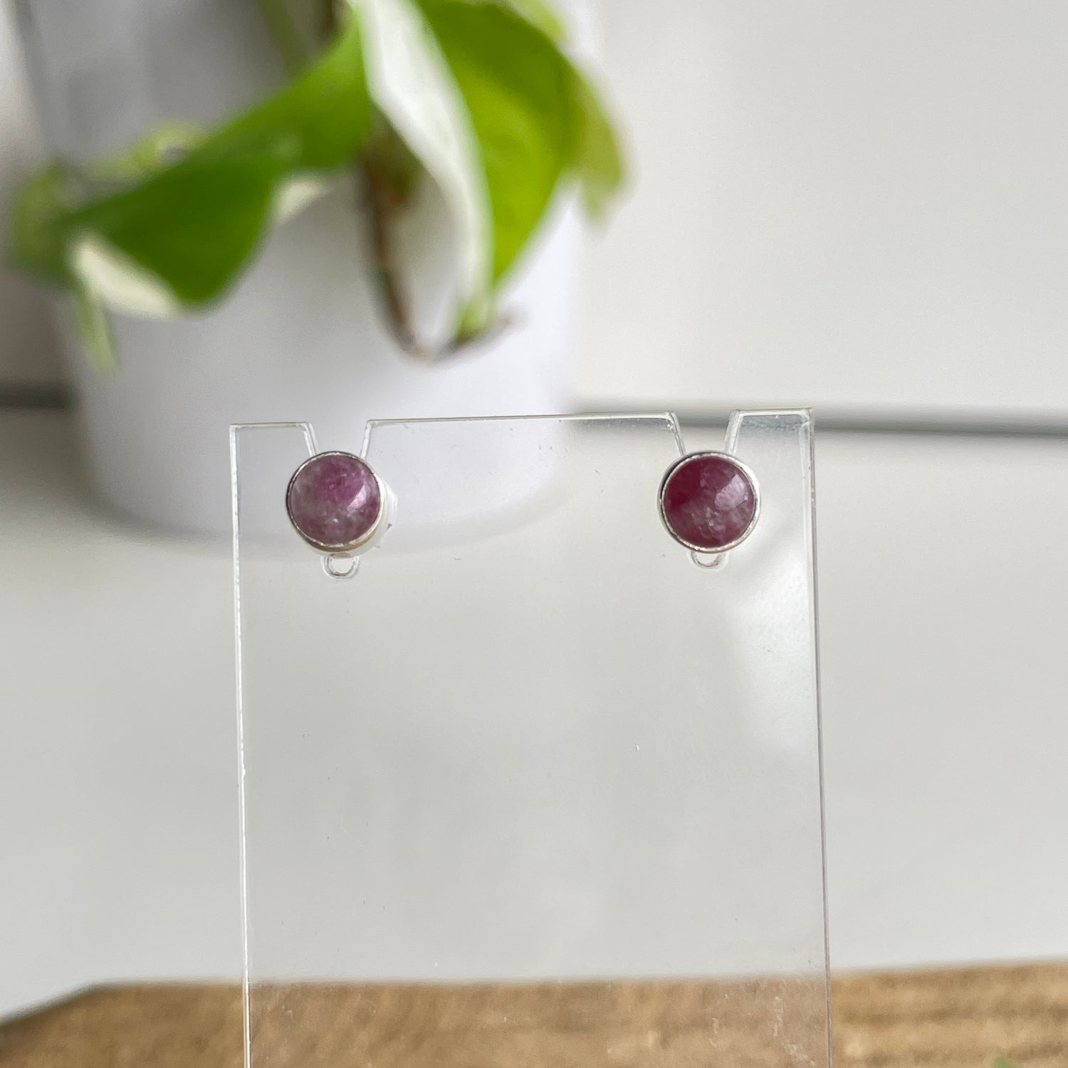 Tourmaline Round Earrings