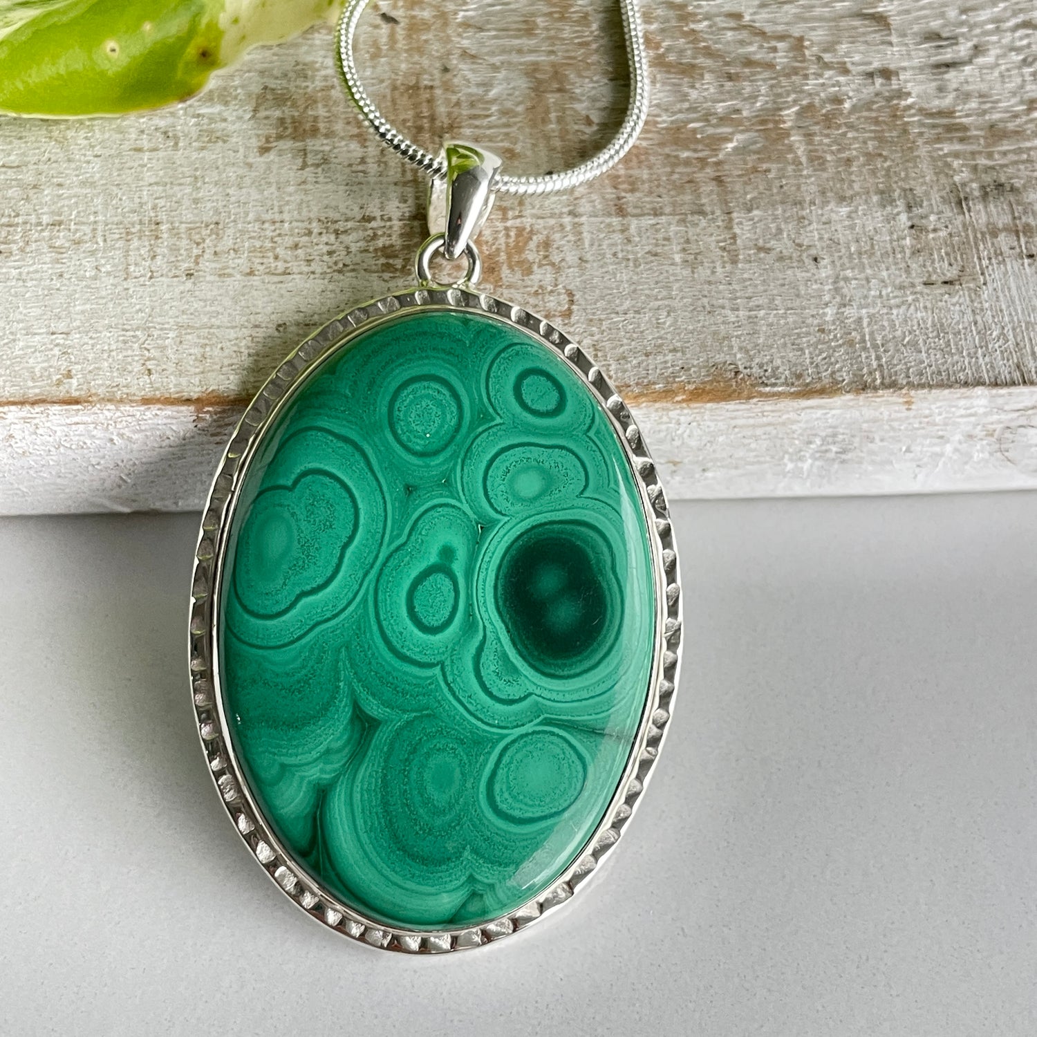 Malachite Oval Pendant