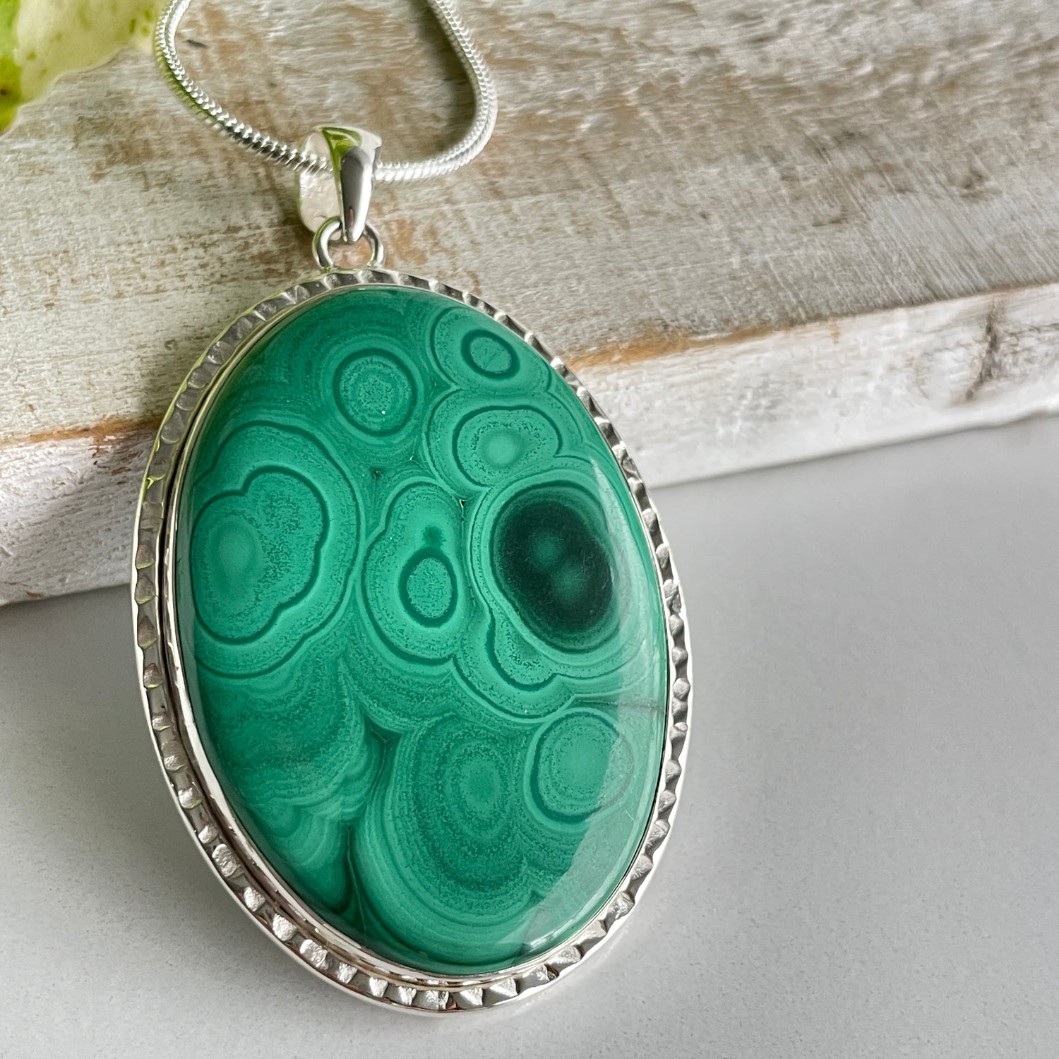Malachite Oval Pendant
