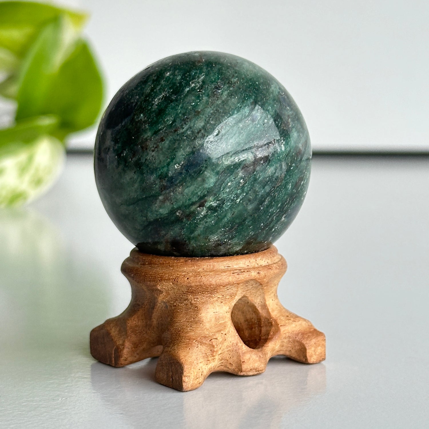 A Grade Fuchsite Sphere 4.5cm