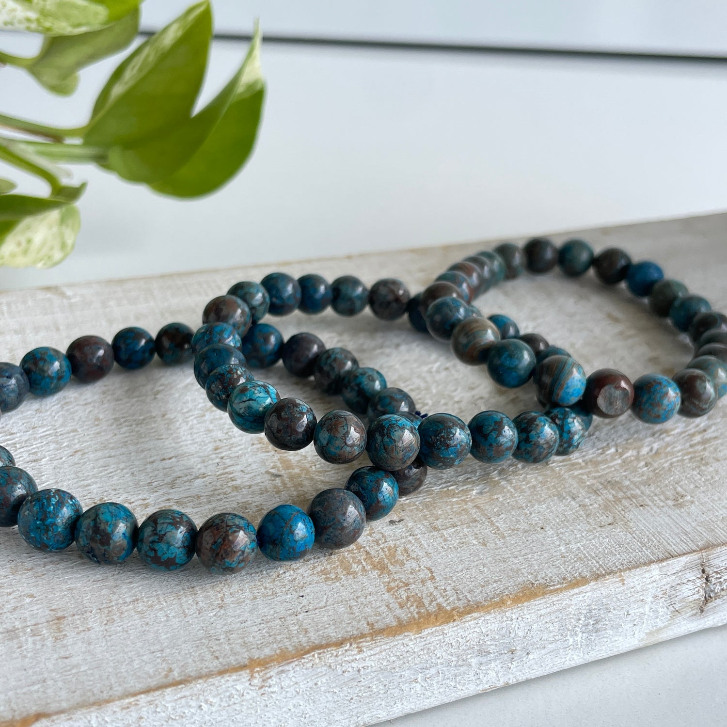 Chrysocolla Beaded Bracelet
