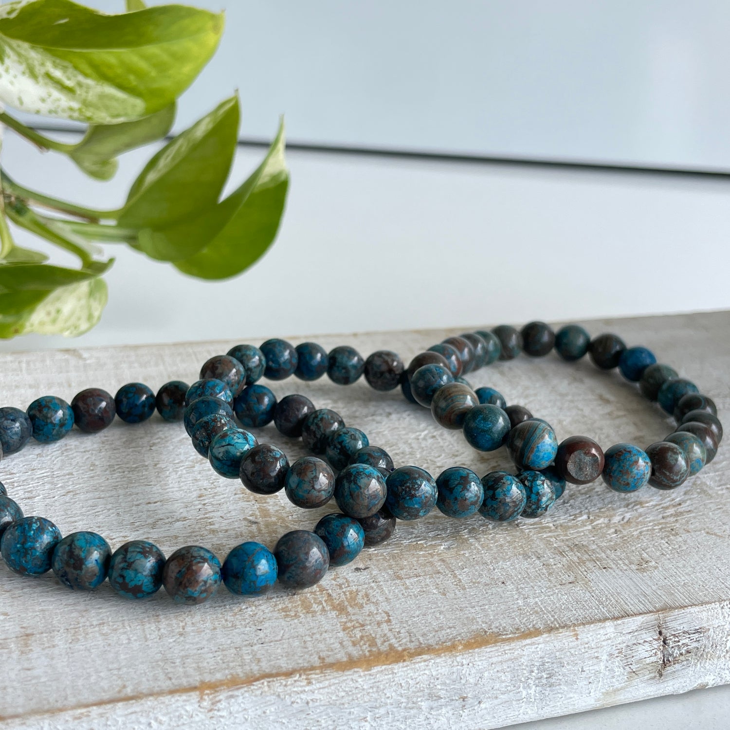 Chrysocolla Beaded Bracelet