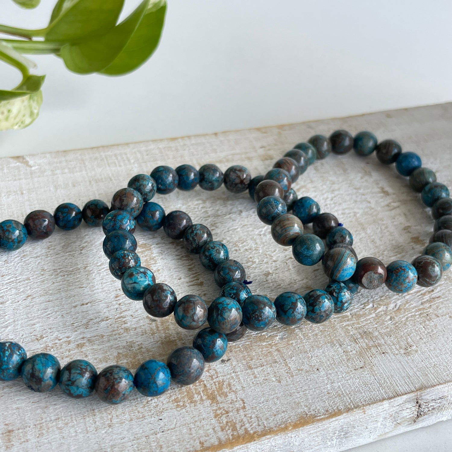 Chrysocolla Beaded Bracelet