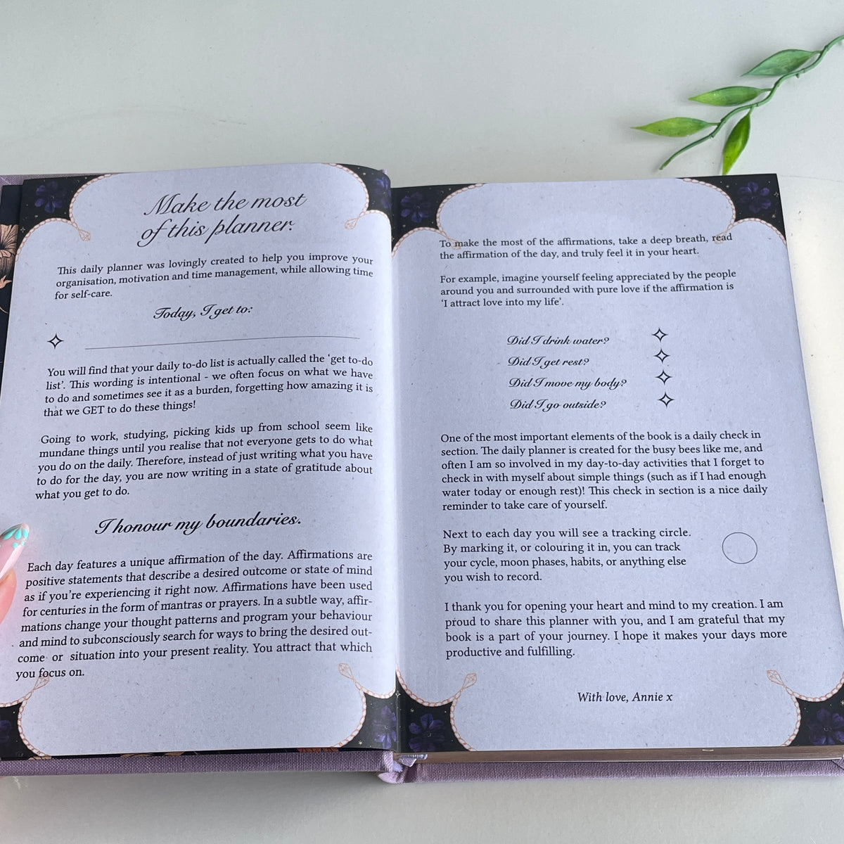 Dreamymoons 2027 Daily Planner Lilac