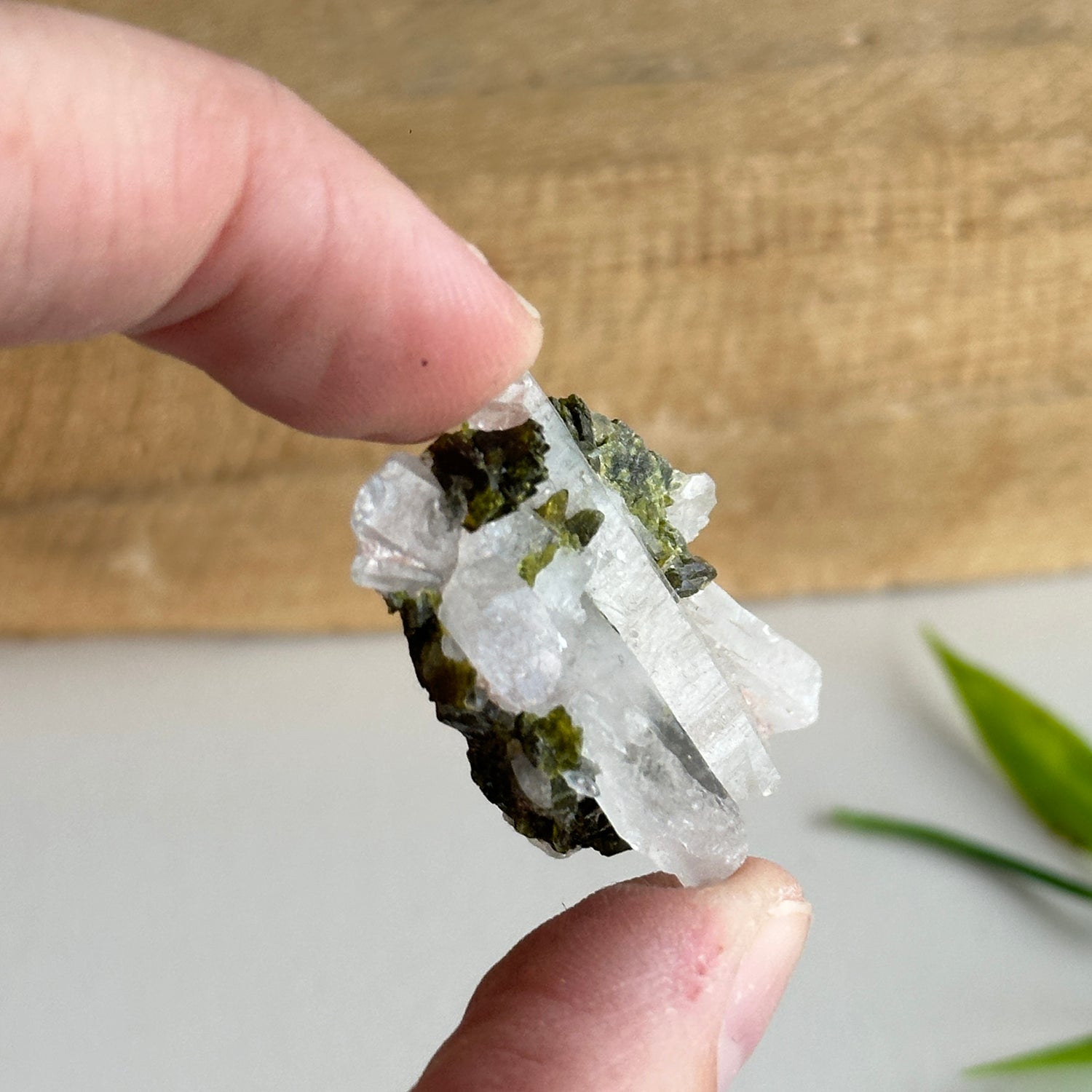 Epidote & Quartz Cluster 10g