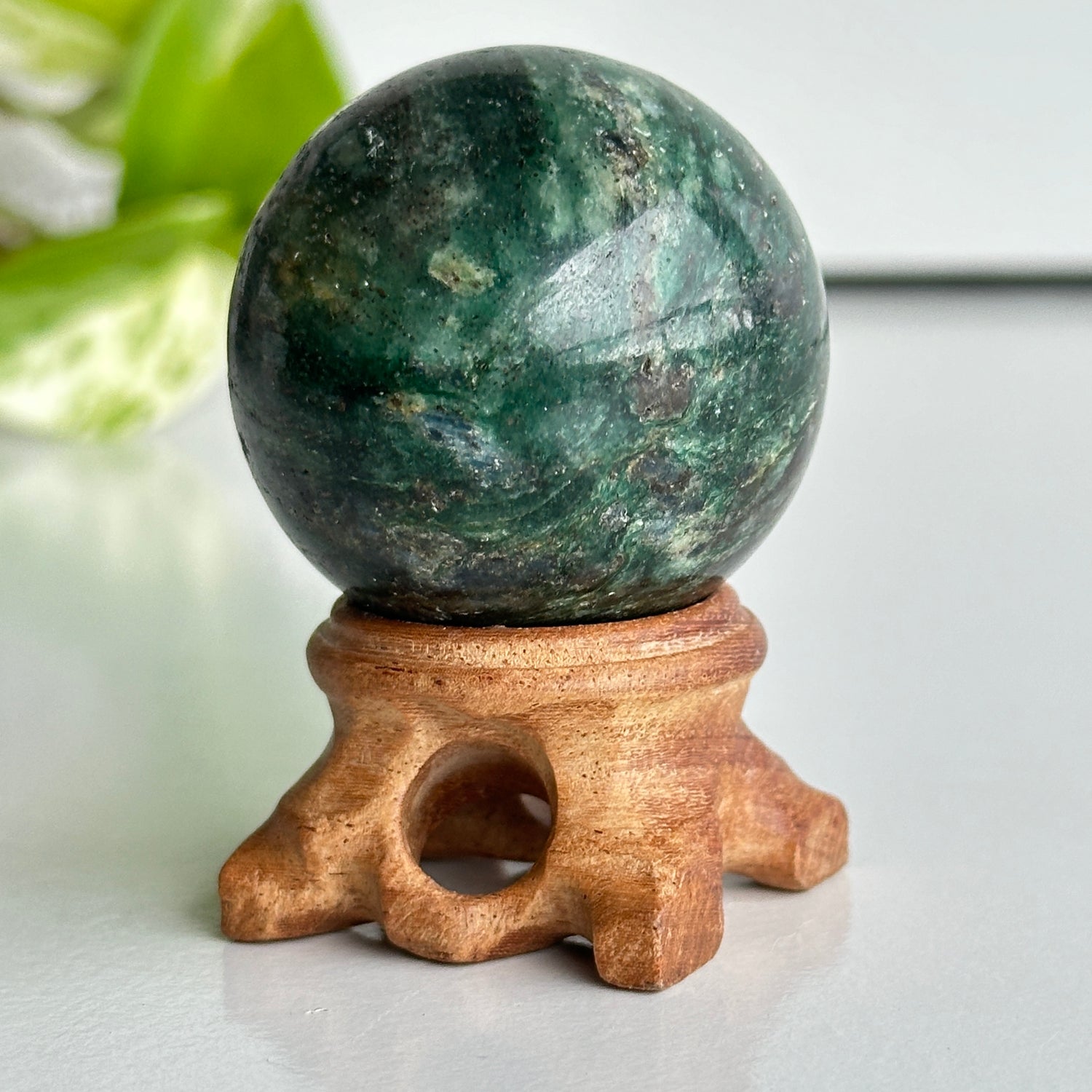 A Grade Fuchsite Sphere 4.5cm