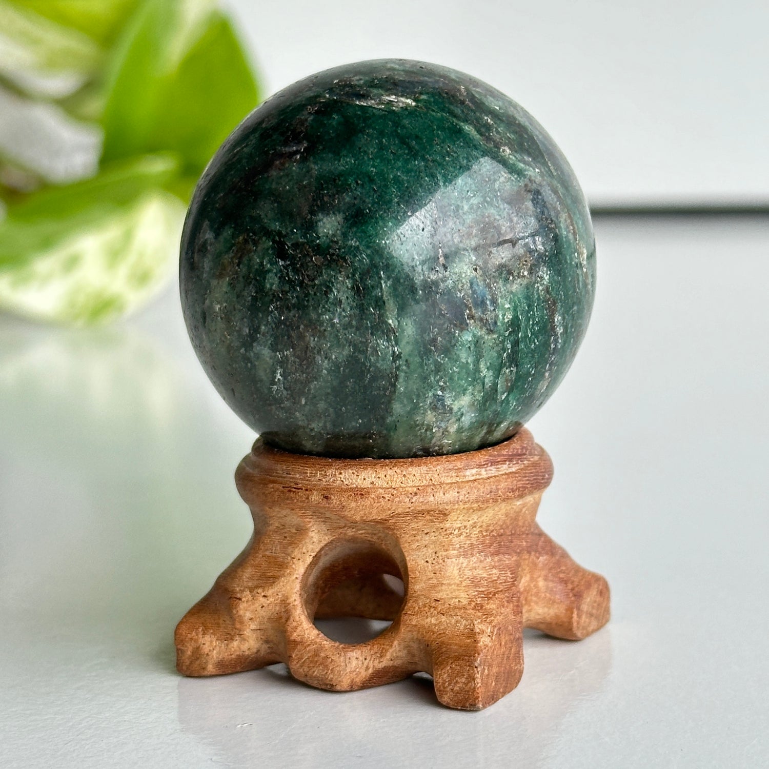 A Grade Fuchsite Sphere 4.5cm
