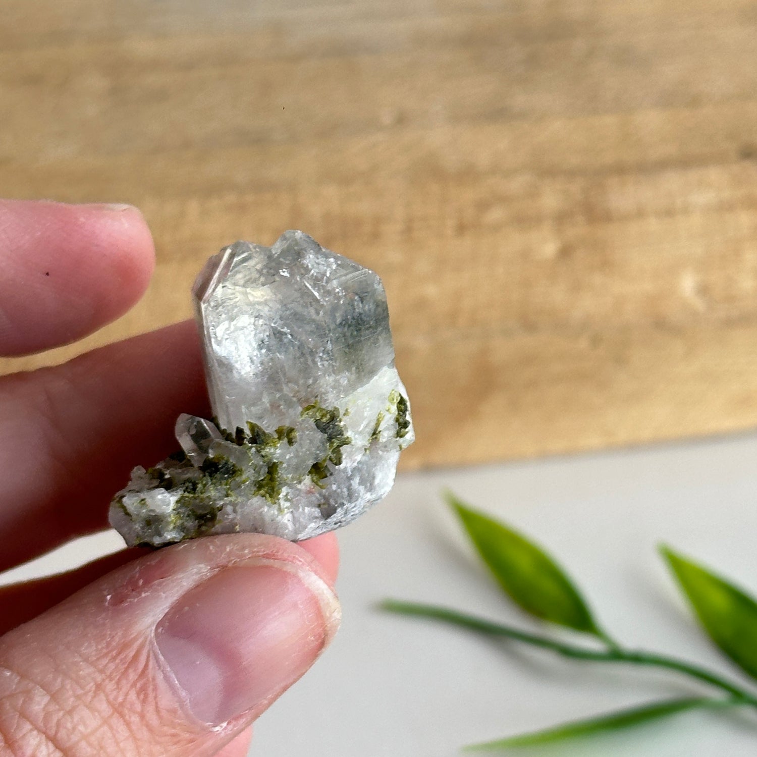 Epidote & Quartz Cluster 12g