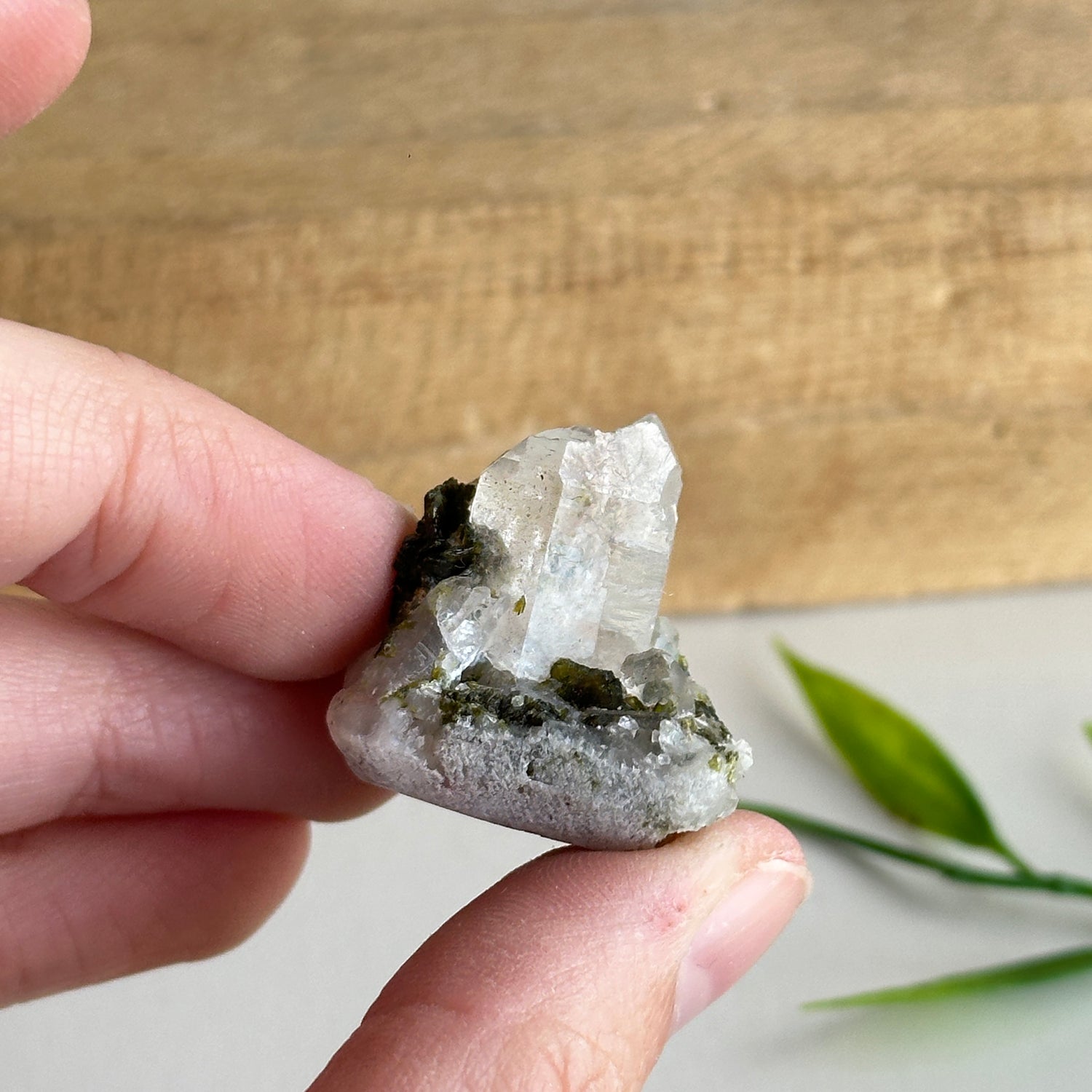 Epidote & Quartz Cluster 12g
