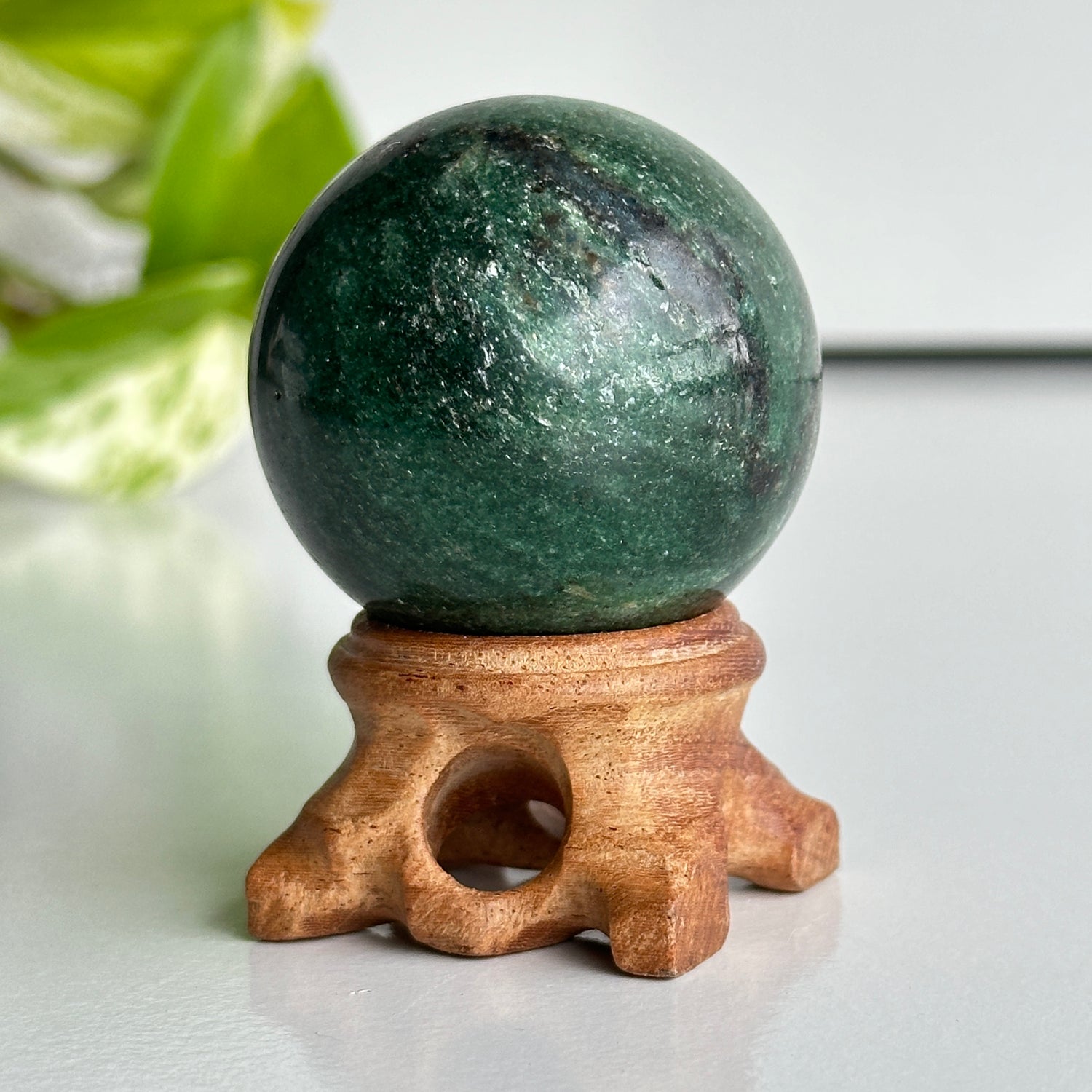 A Grade Fuchsite Sphere 4.5cm