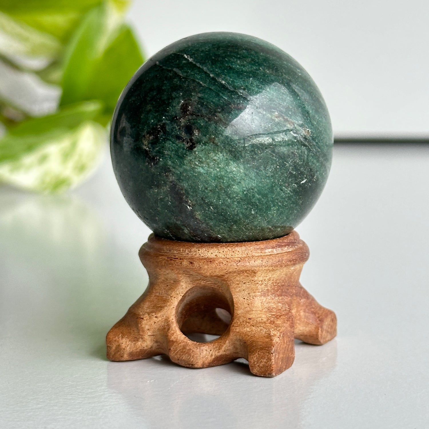 A Grade Fuchsite Sphere 4.5cm