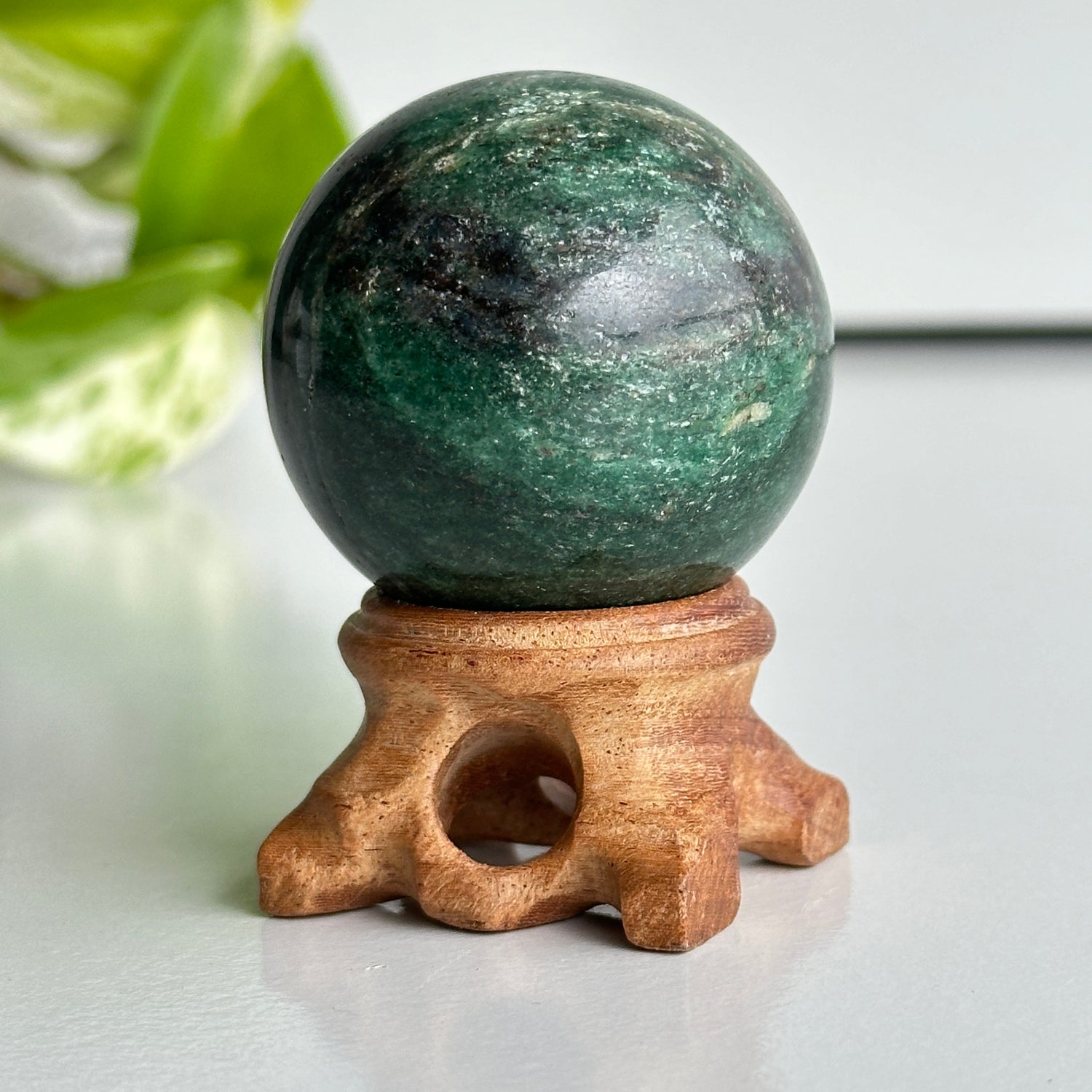 A Grade Fuchsite Sphere 4.5cm