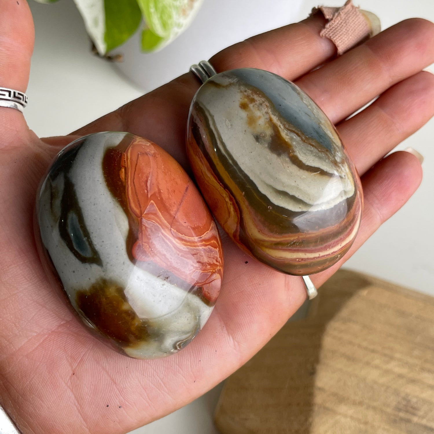 Polychrome Jasper Palmstone Lge