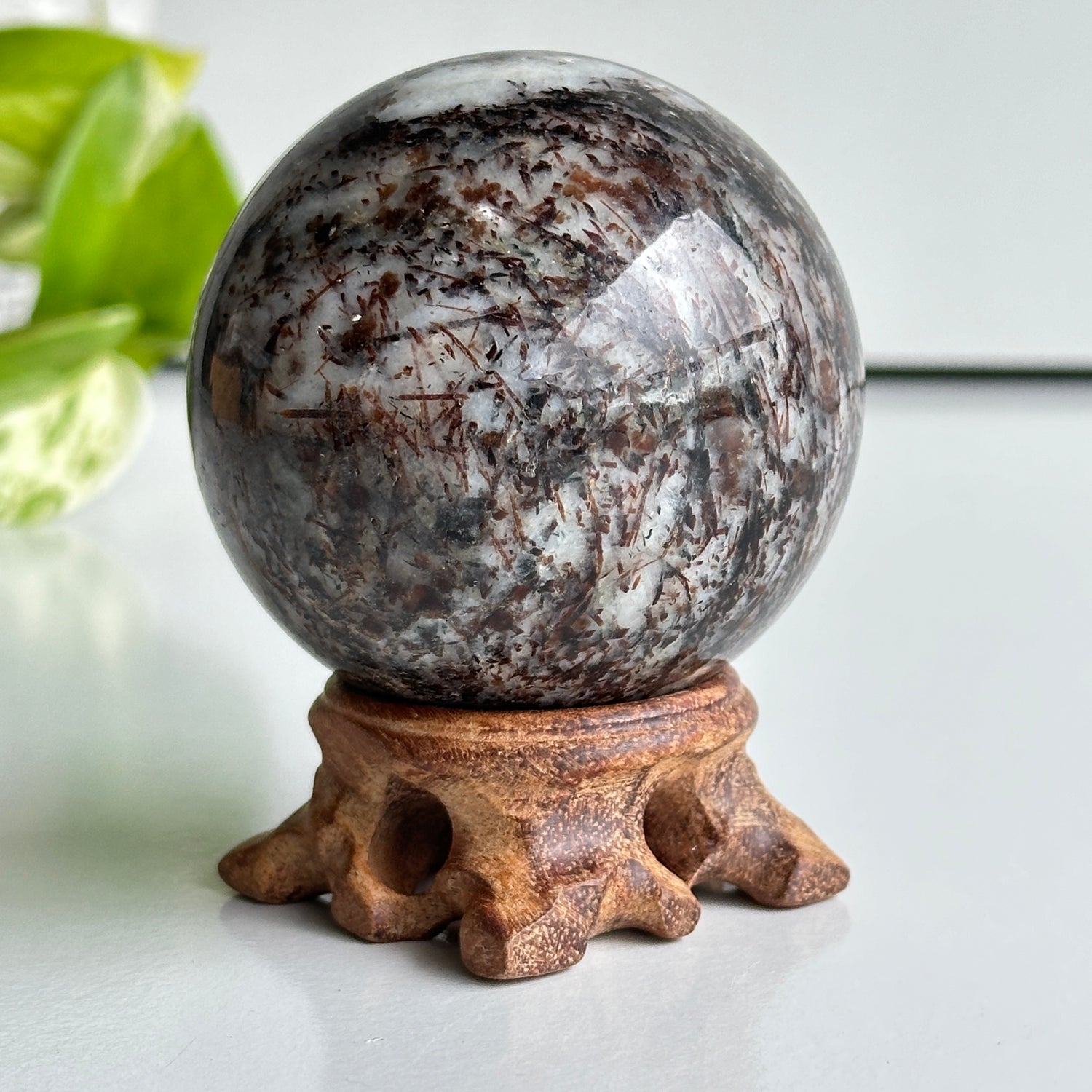A Grade Astrophyllite Sphere 6.5cm