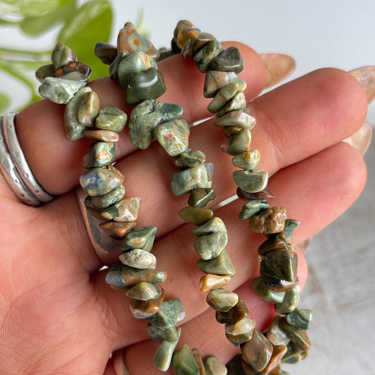 Rhyolite Chip Bracelet