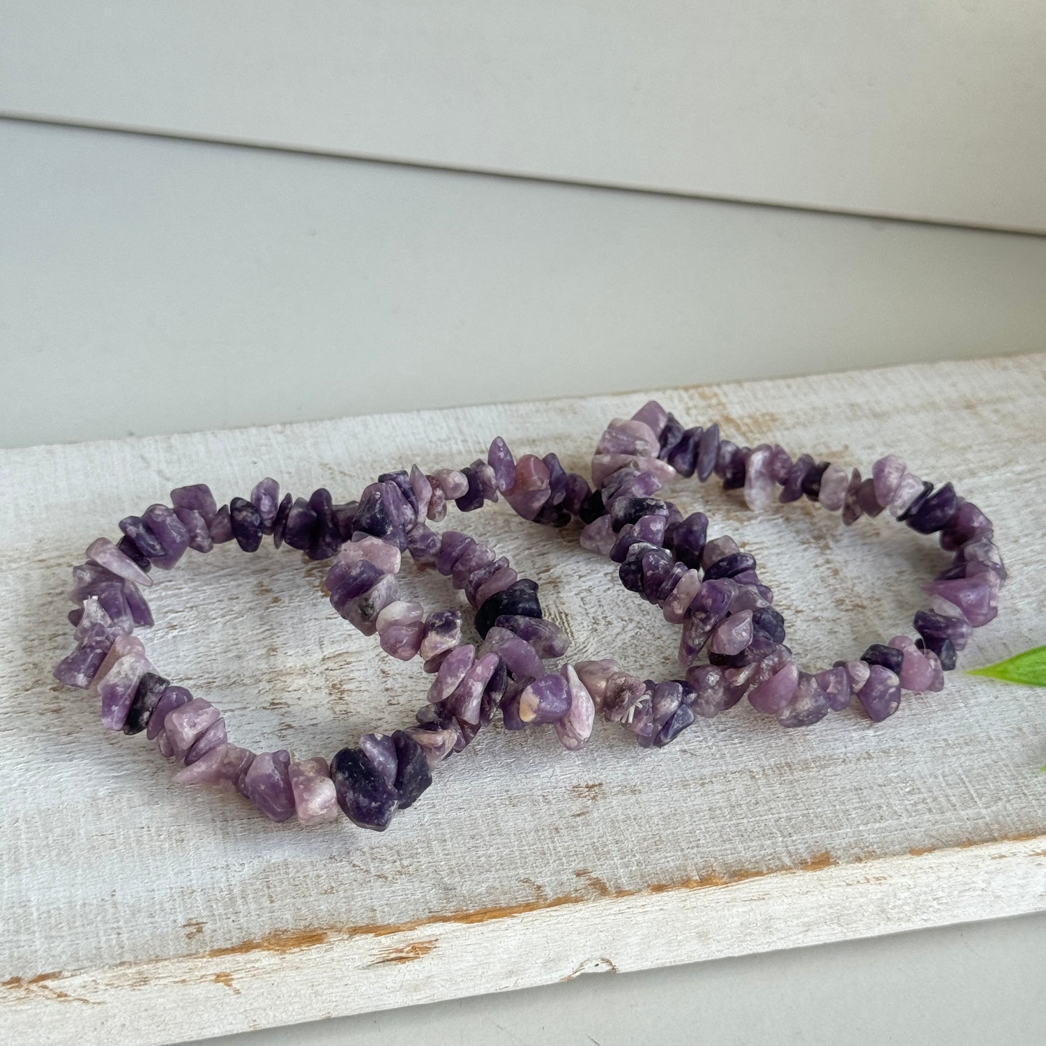 Lepidolite Chip Bracelet