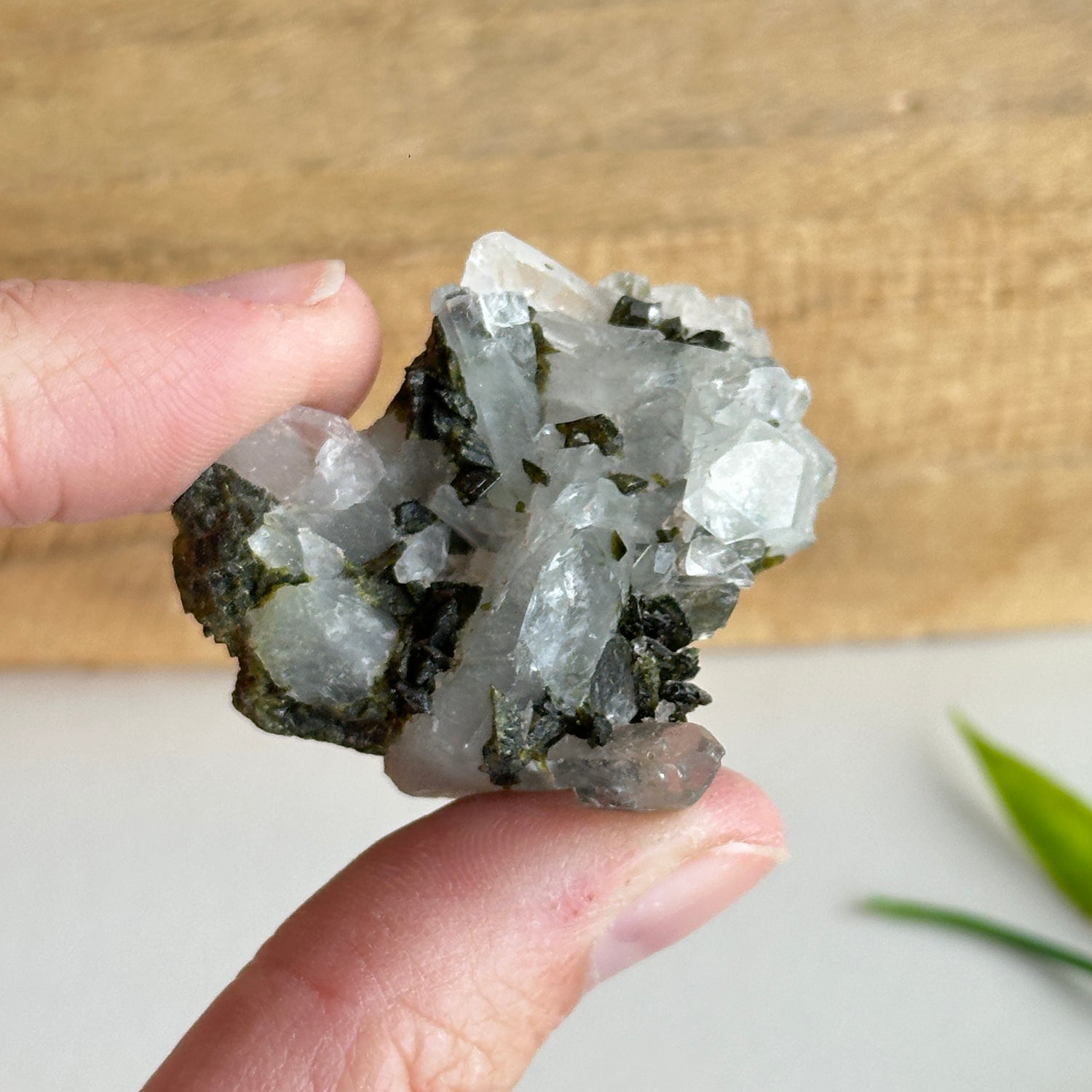 Epidote & Quartz Cluster 16g