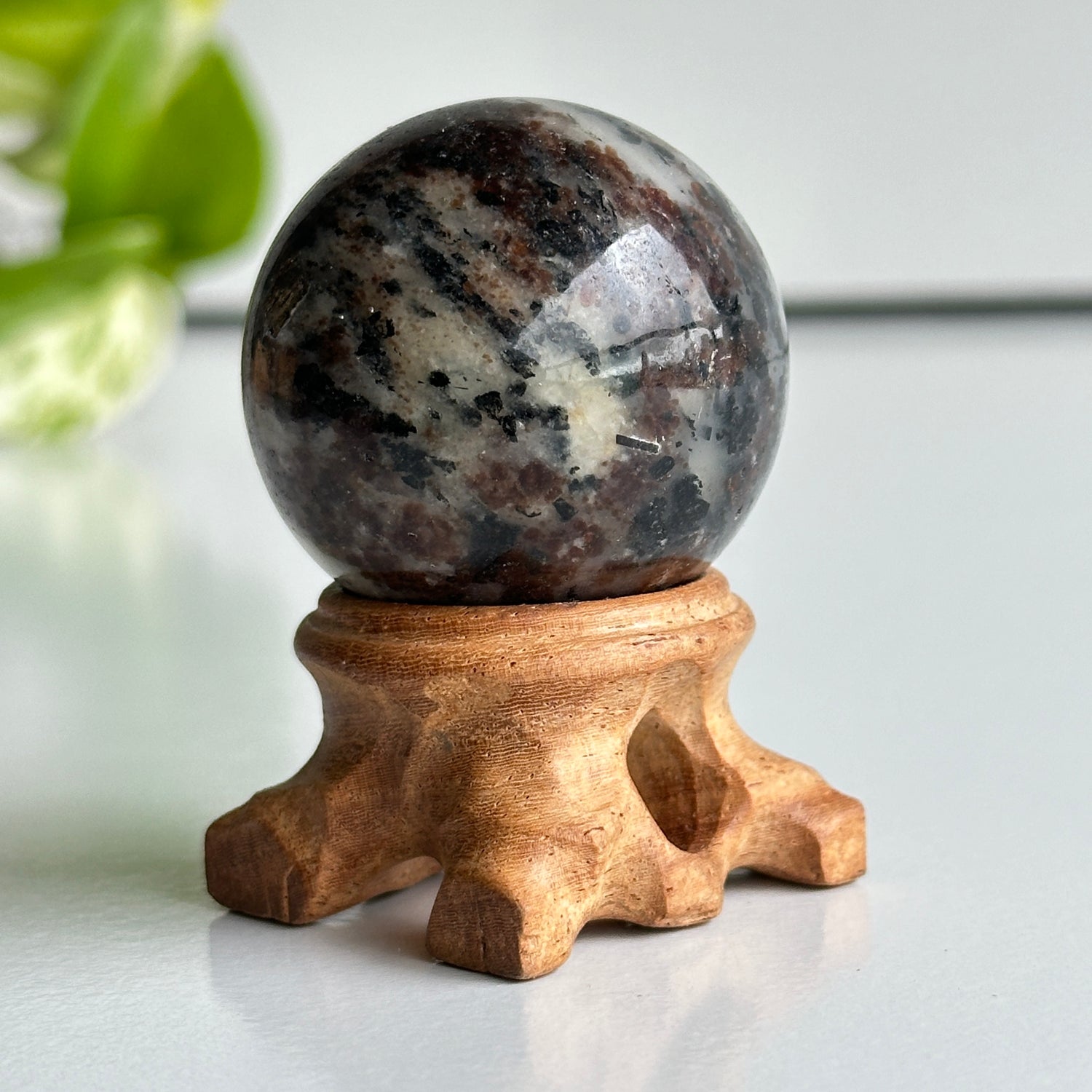 A Grade Astrophyllite Sphere 4.1cm