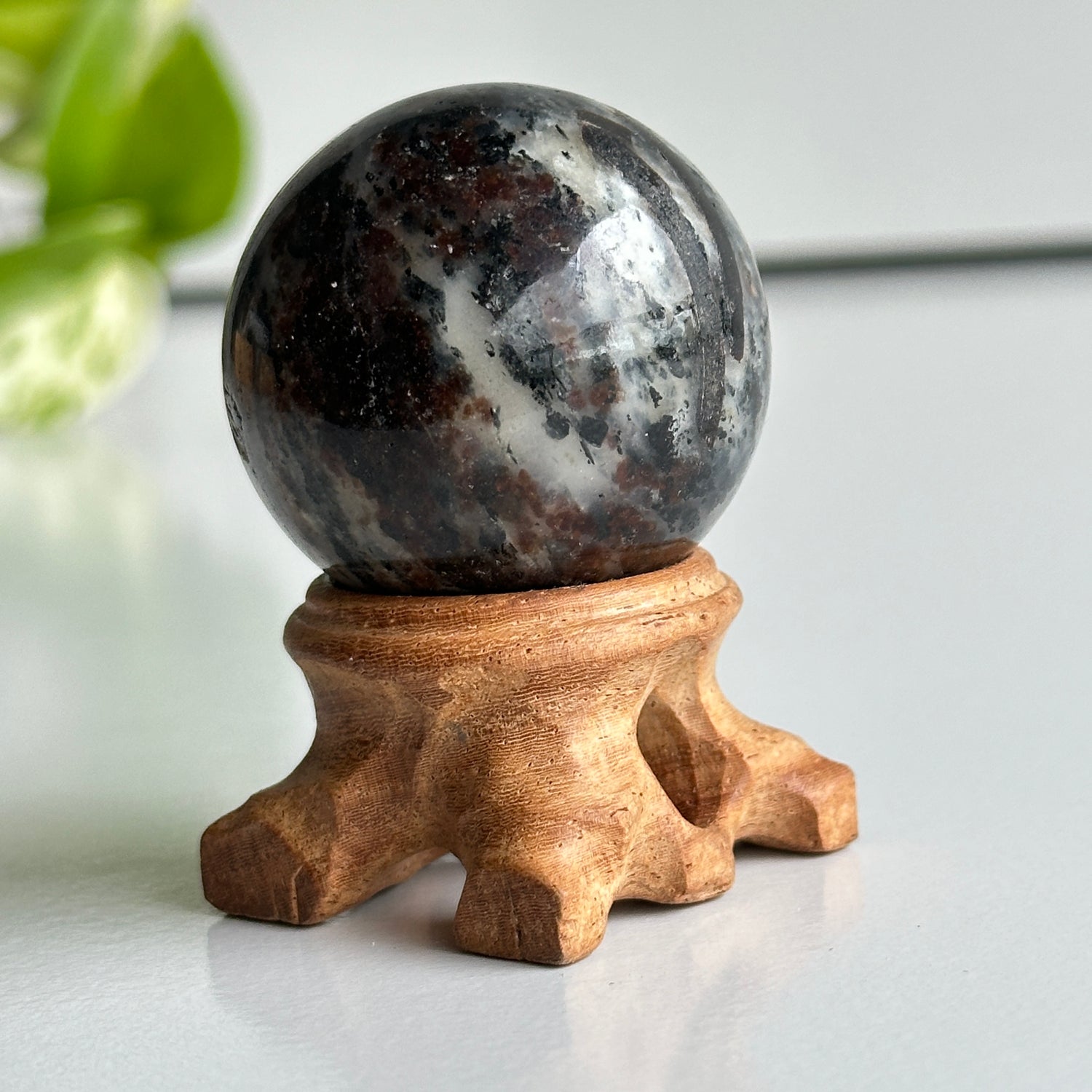 A Grade Astrophyllite Sphere 4.1cm