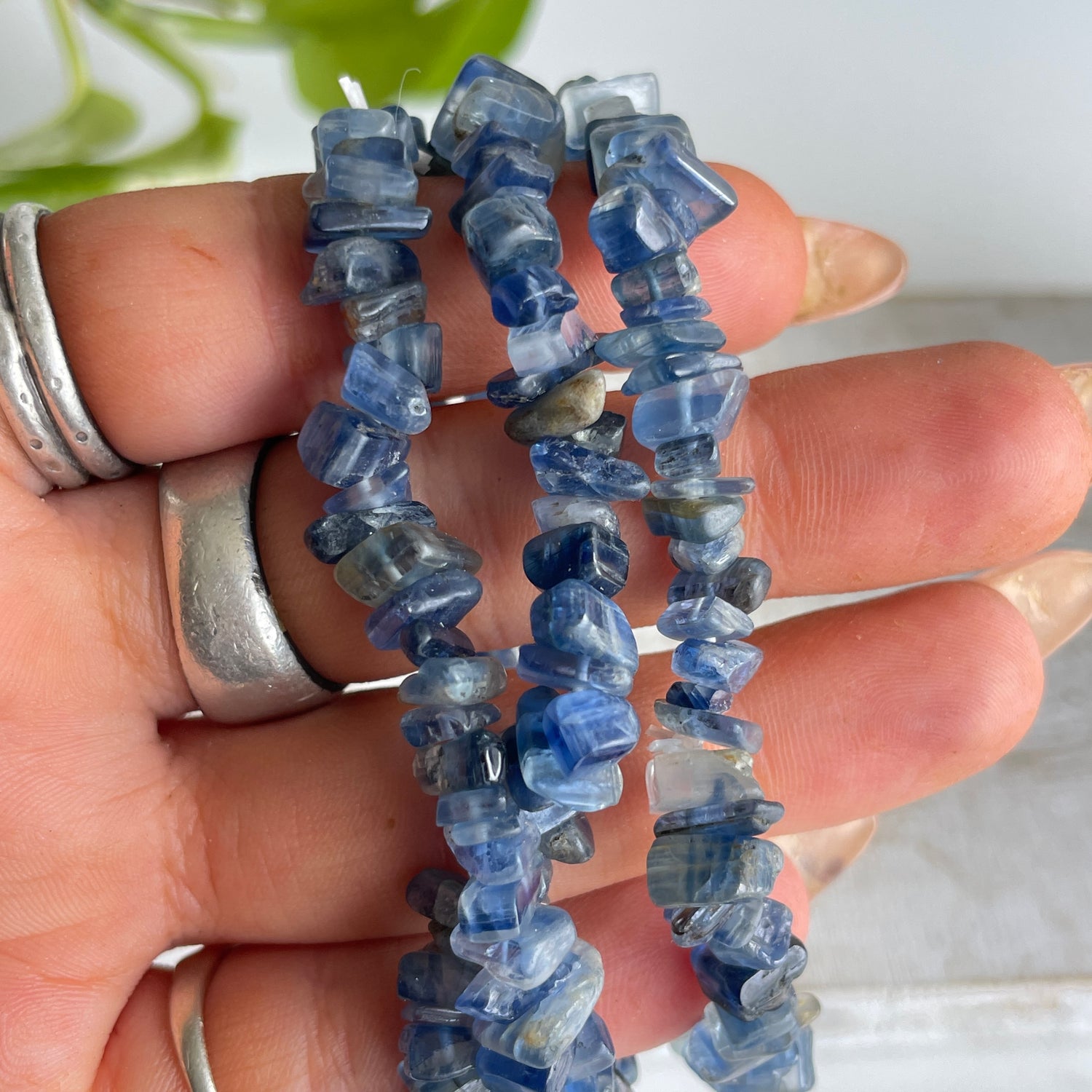 Blue Kyanite Chip Bracelet