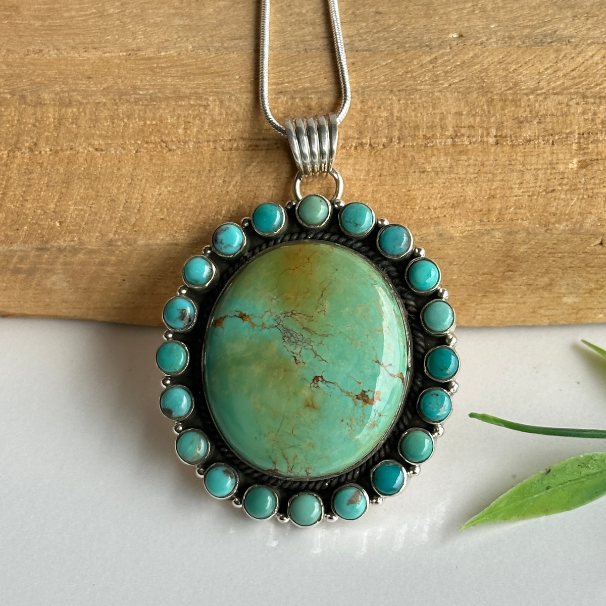 Turquoise Oval Pendant