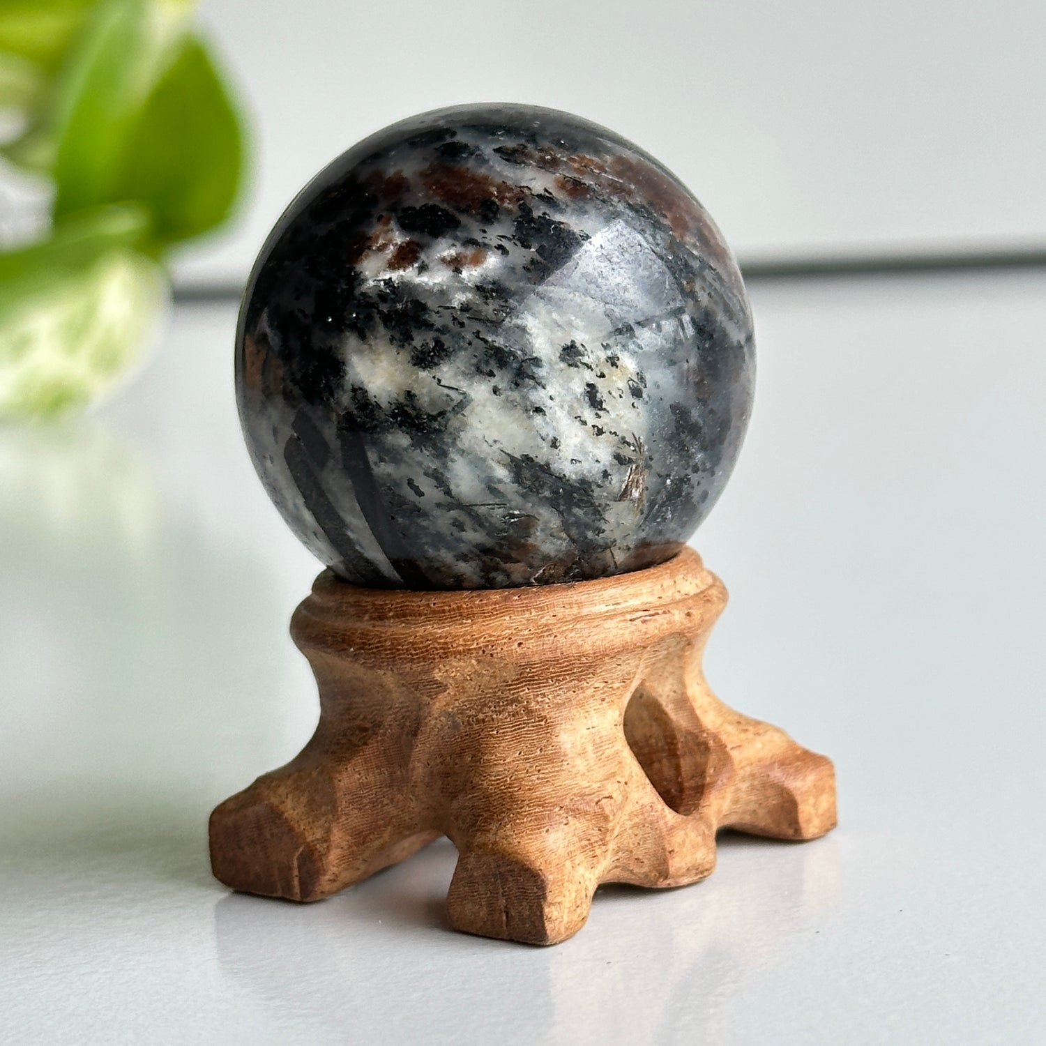 A Grade Astrophyllite Sphere 4.1cm