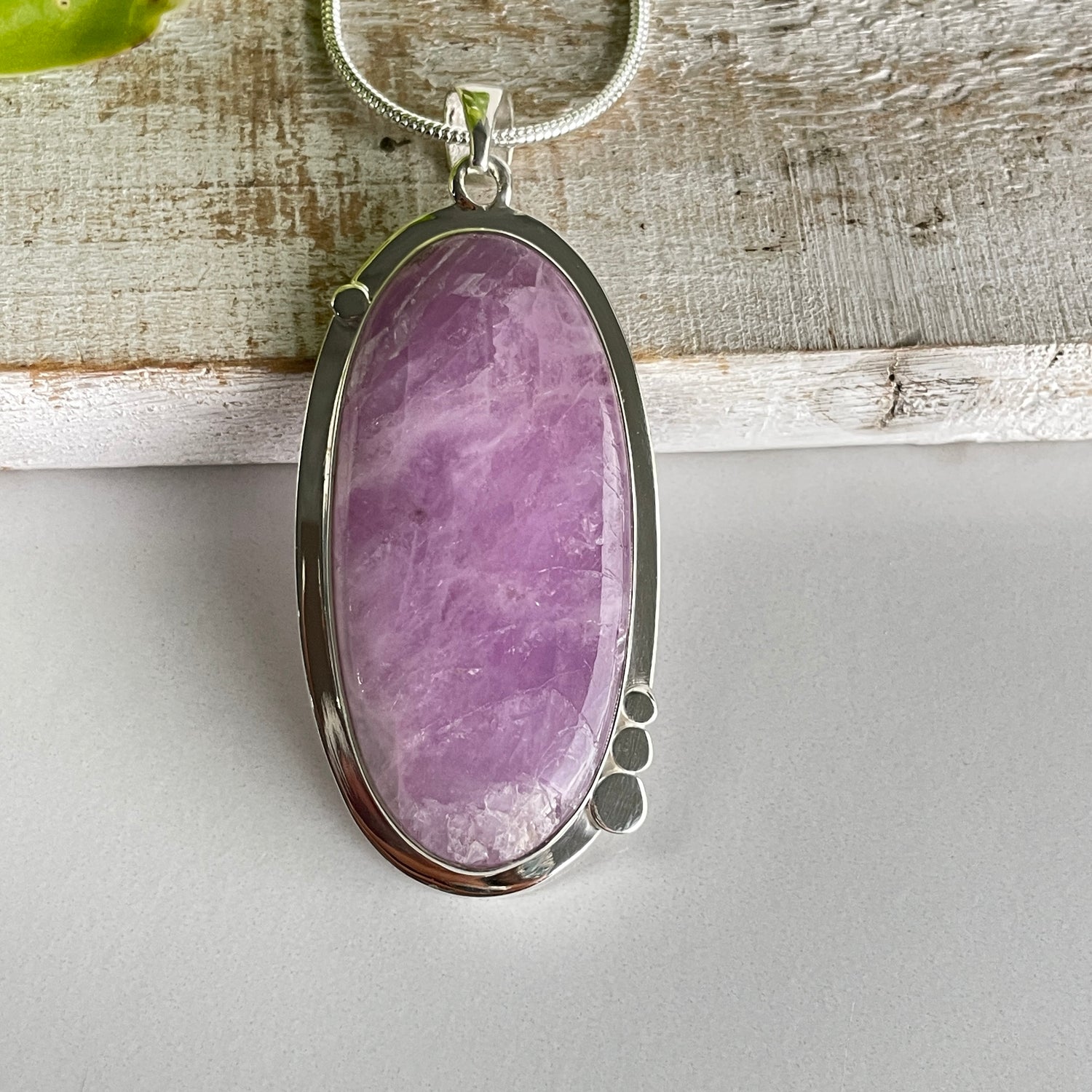 Kunzite Oval Pendant