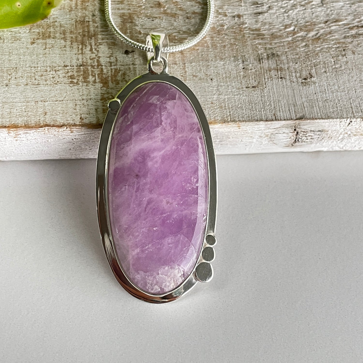 Kunzite Oval Pendant