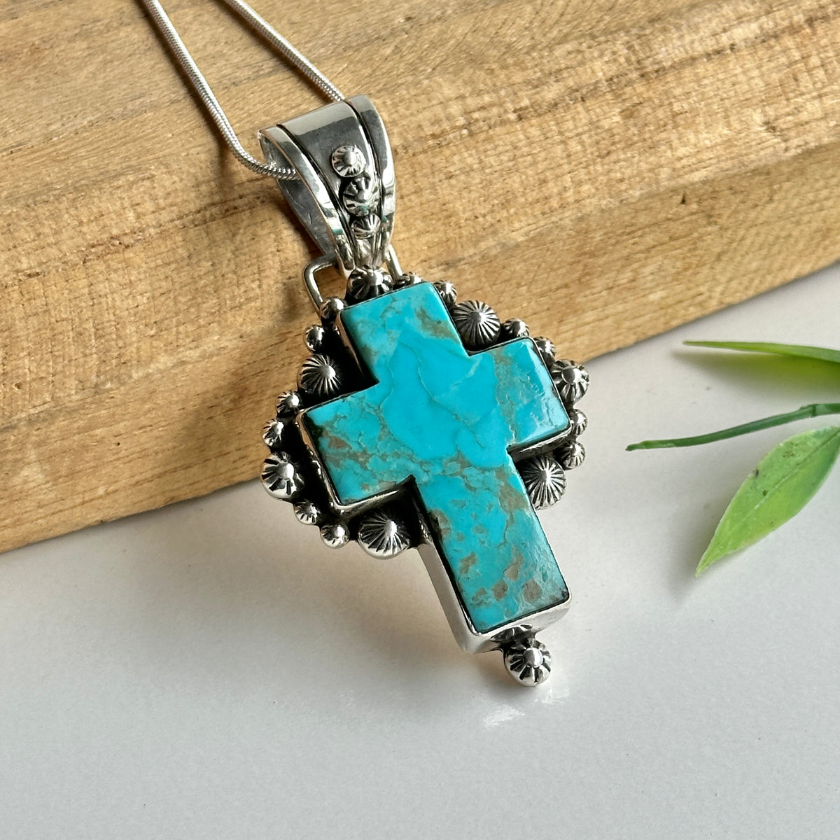 Turquoise Cross Pendant
