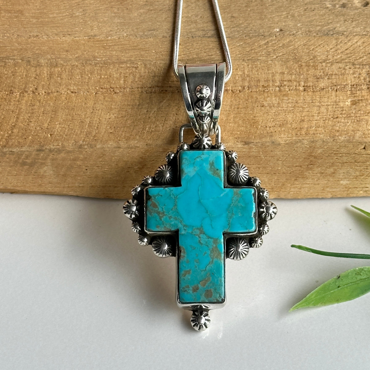 Turquoise Cross Pendant