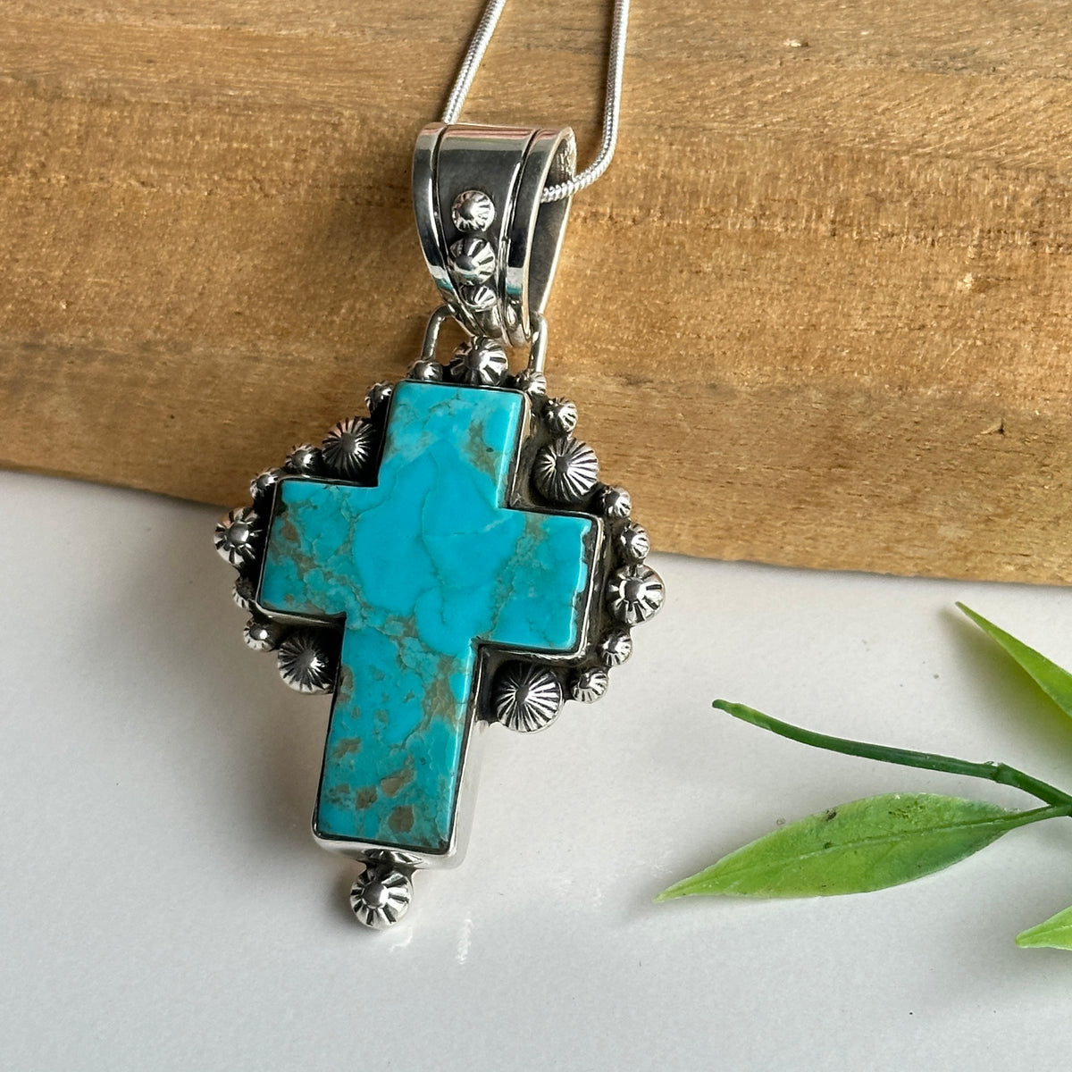 Turquoise Cross Pendant
