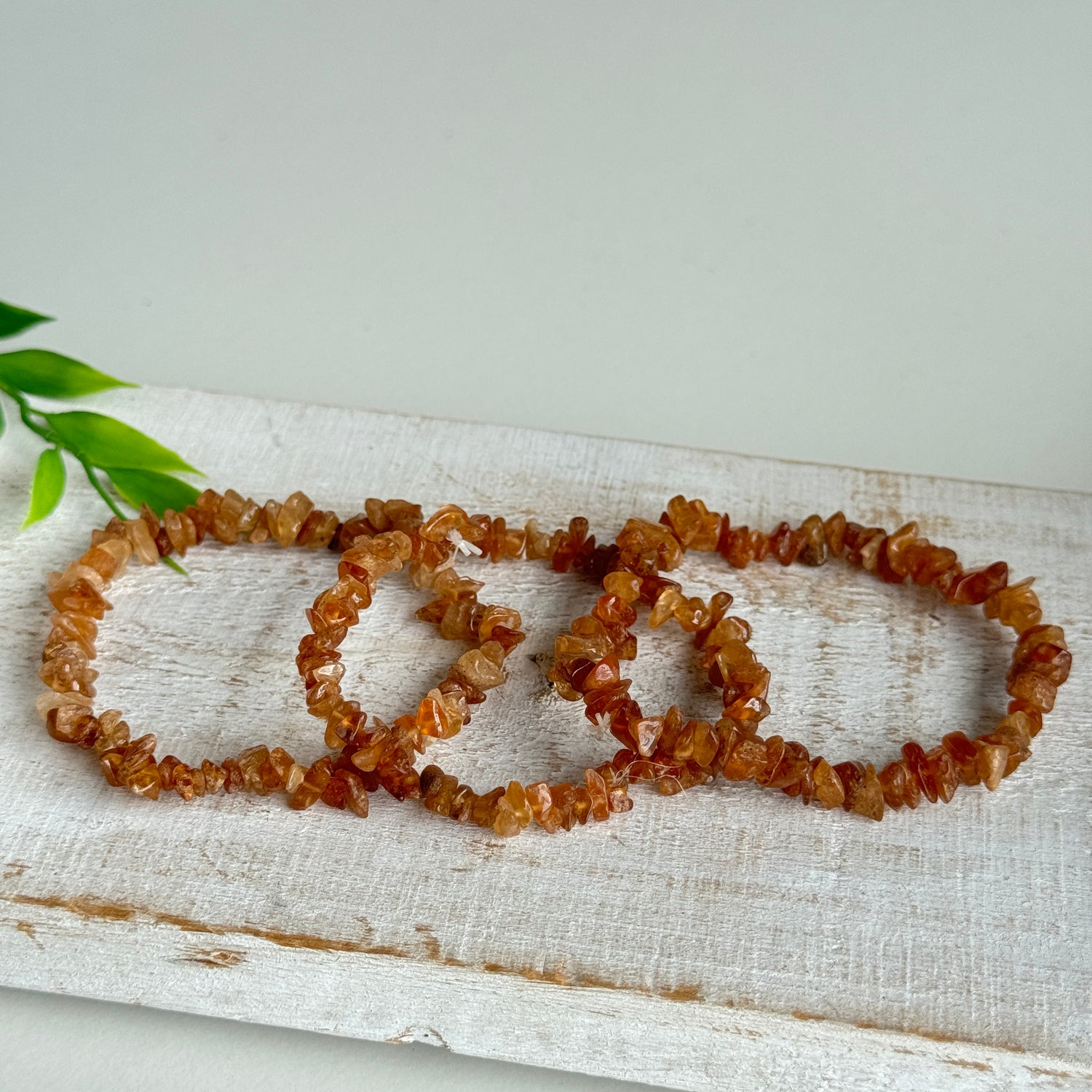 Hessonite Chip Bracelet