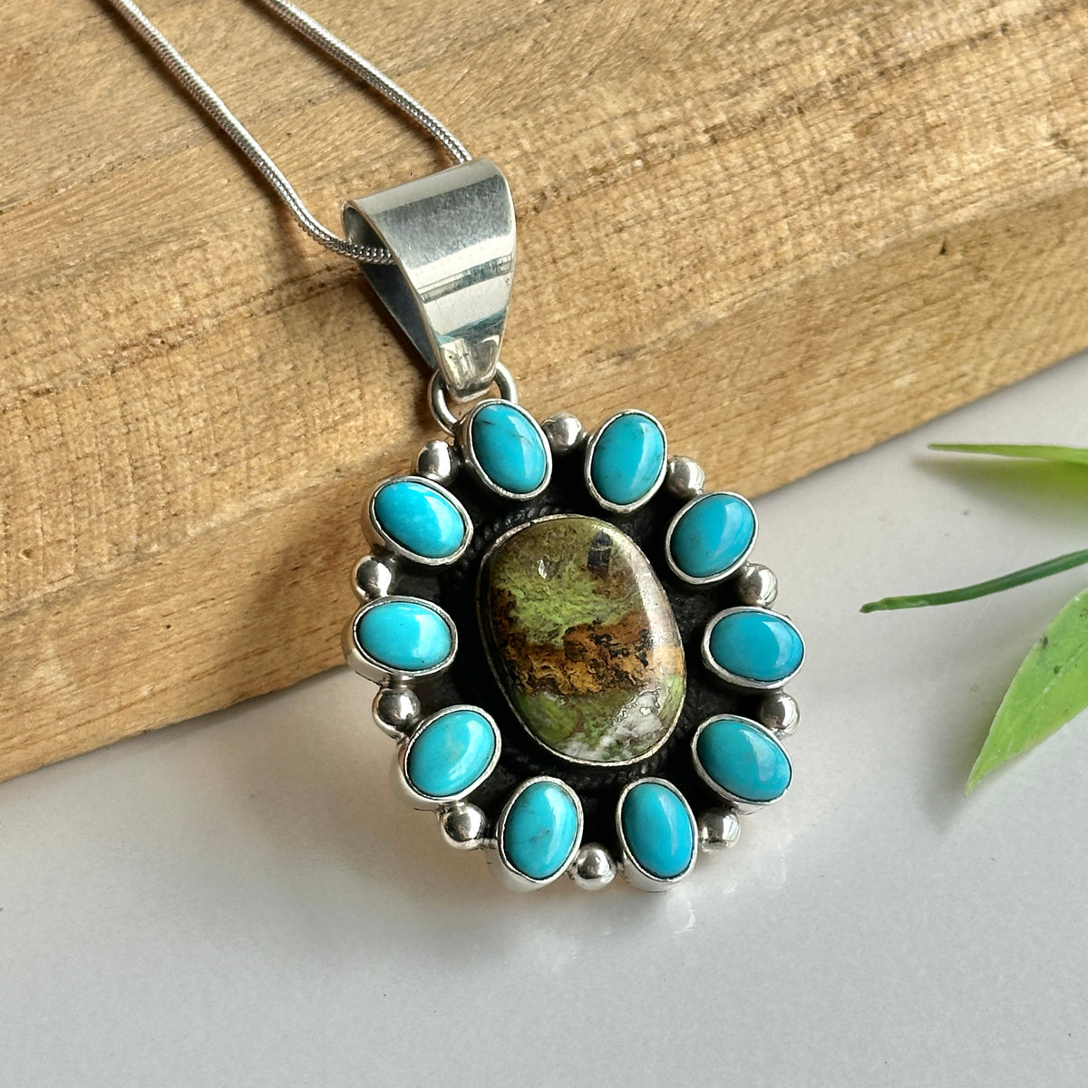 Turquoise Oval Pendant