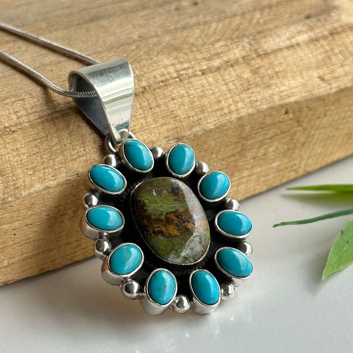 Turquoise Oval Pendant