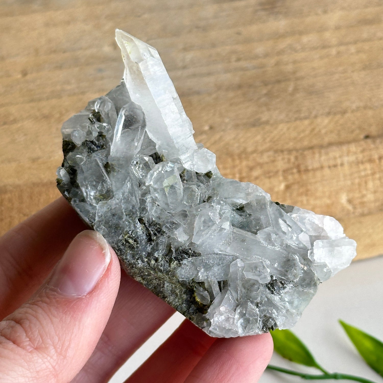 Epidote & Quartz Cluster 58g