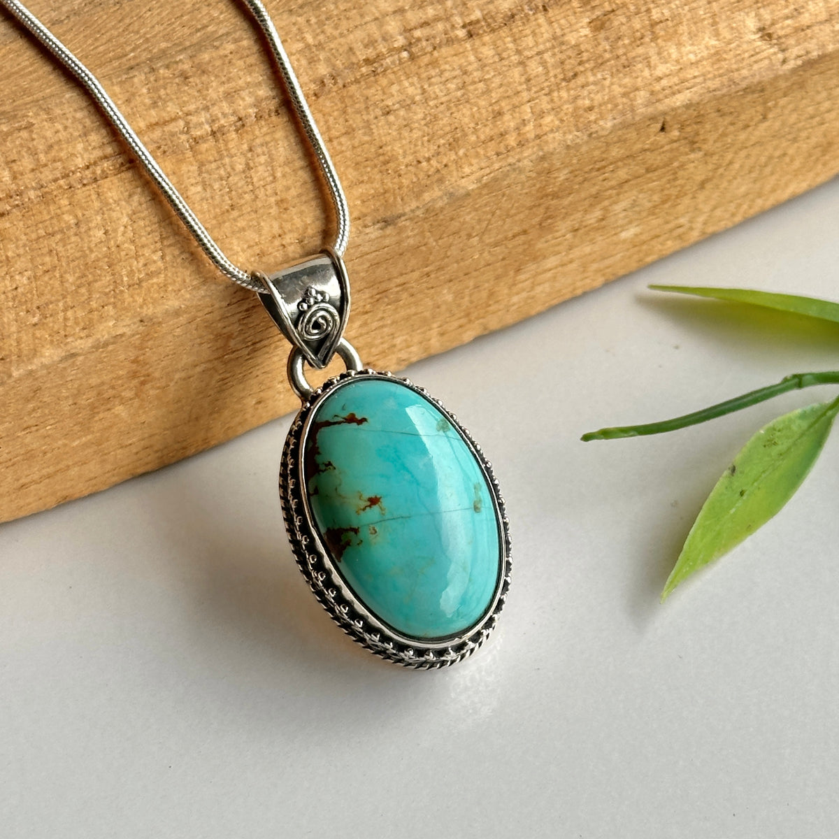 Turquoise Oval Pendant