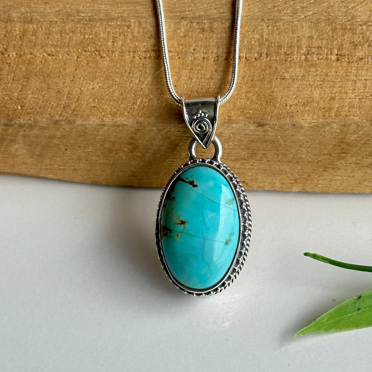 Turquoise Oval Pendant