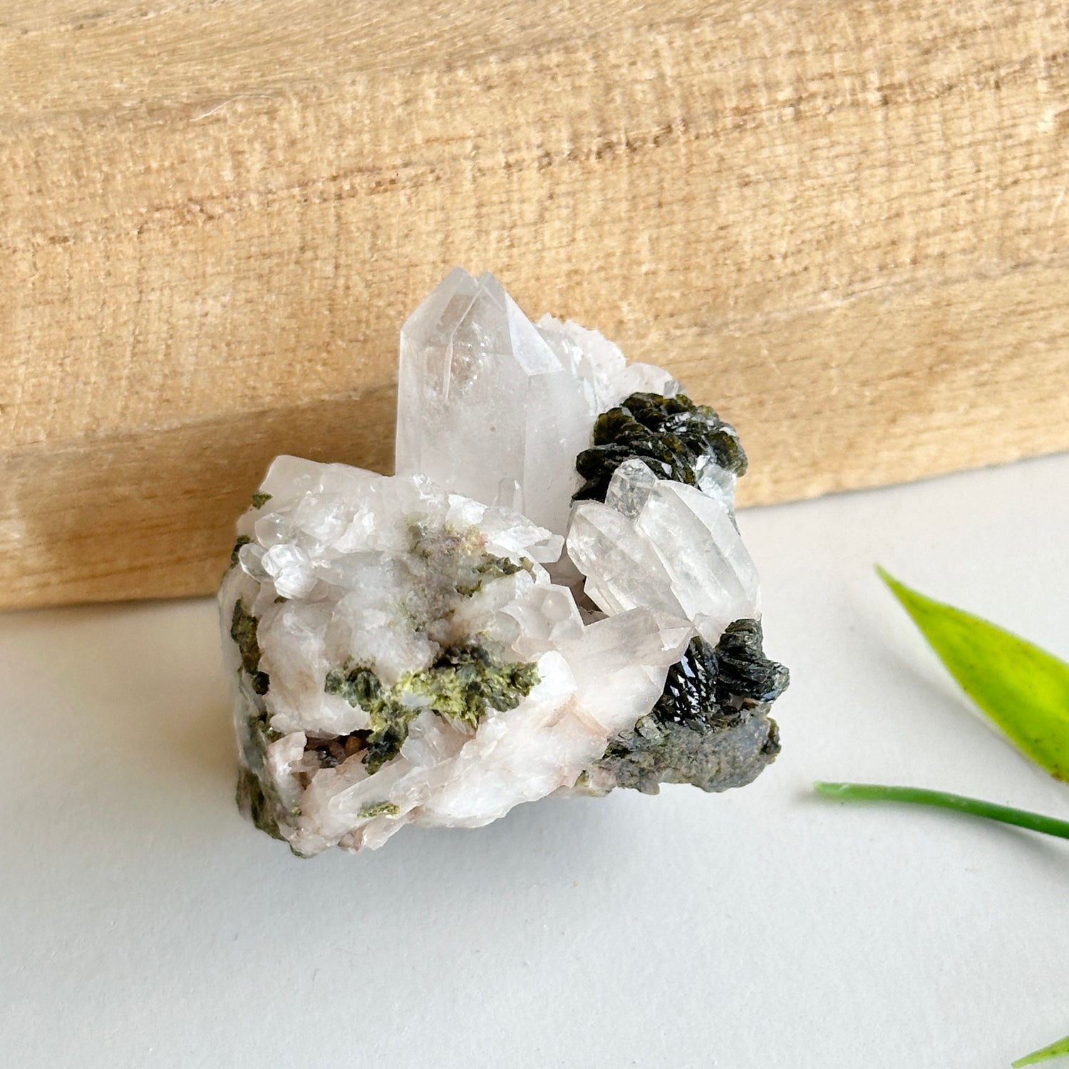 Epidote & Quartz Cluster 34g