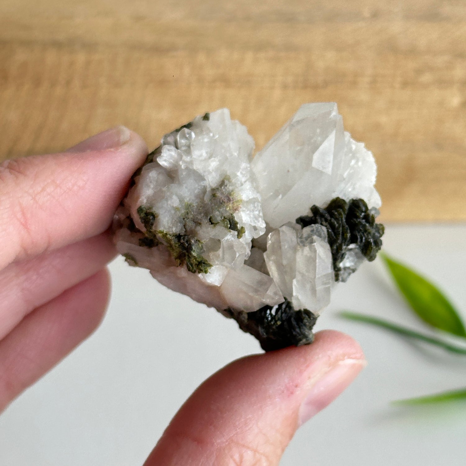 Epidote & Quartz Cluster 34g